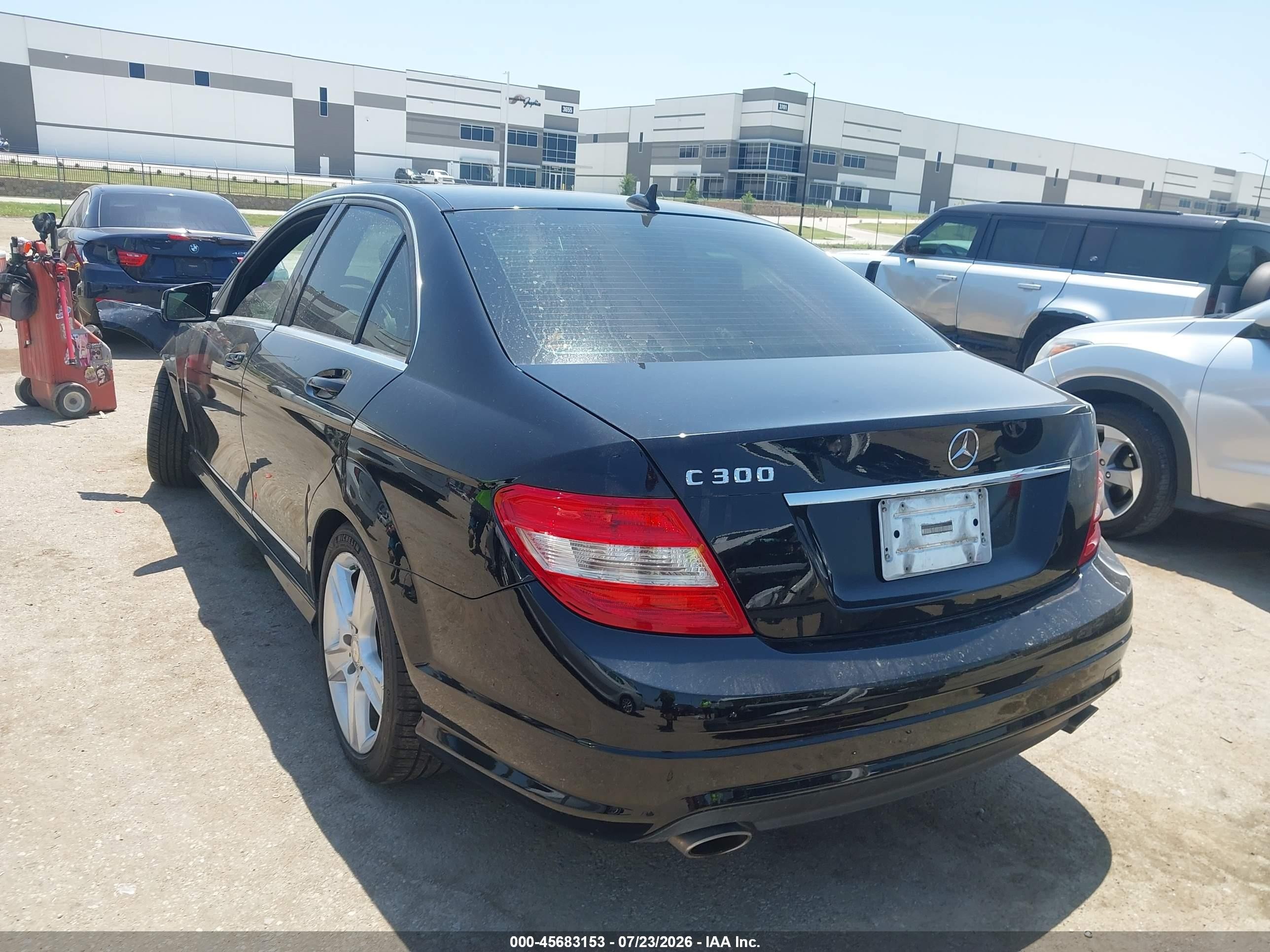 2011 Mercedes-benz C 300 Sport Black vin: WDDGF5EB4BA465968