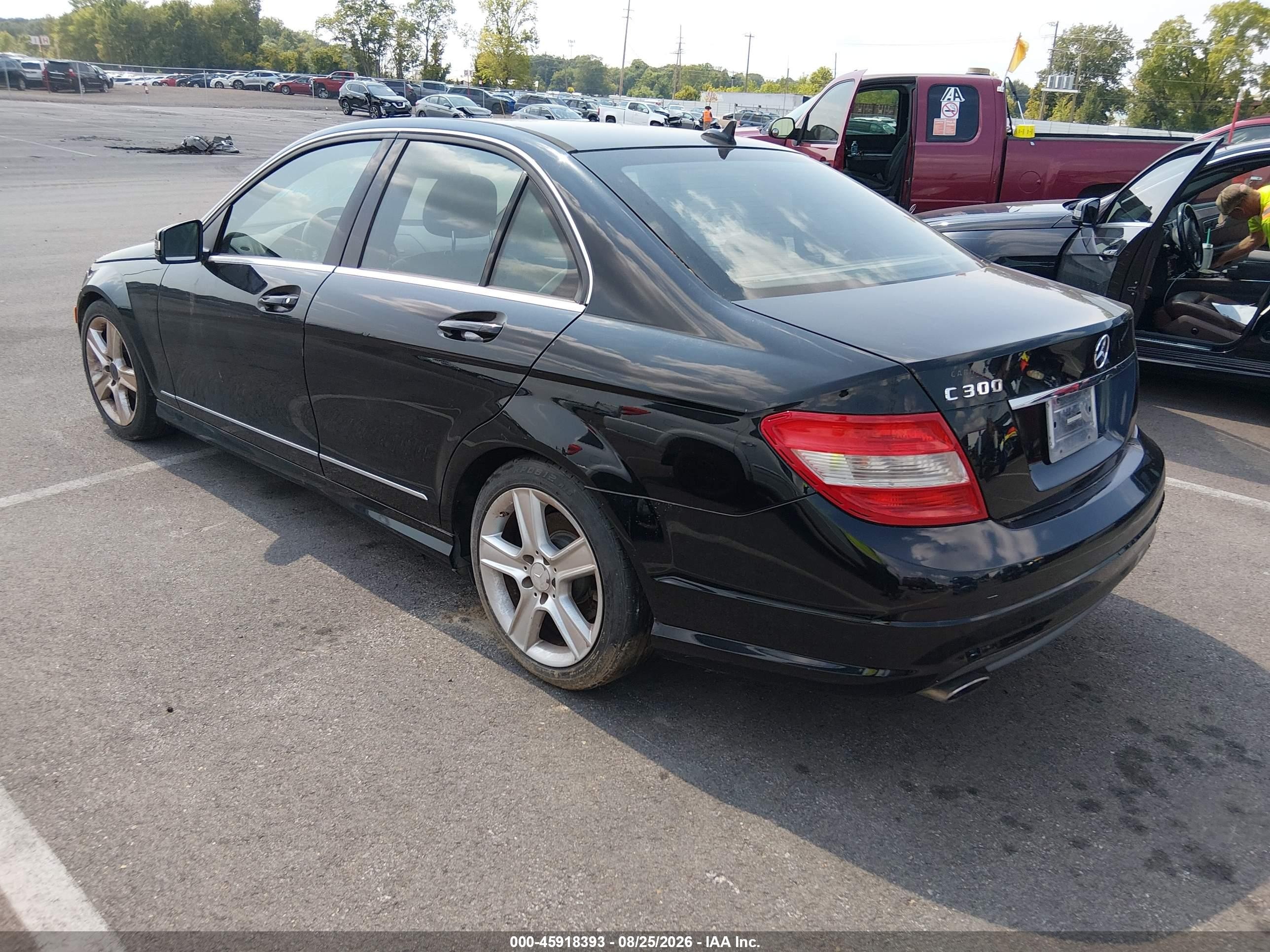 2010 Mercedes-benz C 300 Sport Black vin: WDDGF5EB5AA389806