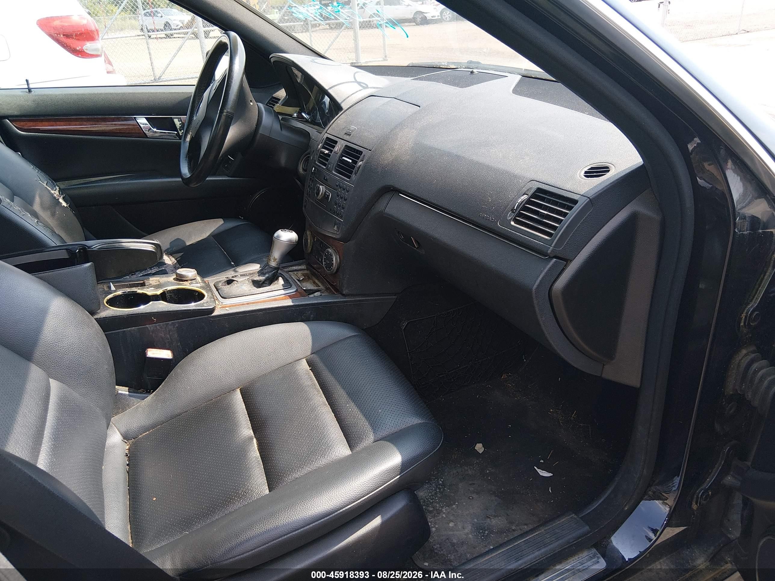 2010 Mercedes-benz C 300 Sport Black vin: WDDGF5EB5AA389806