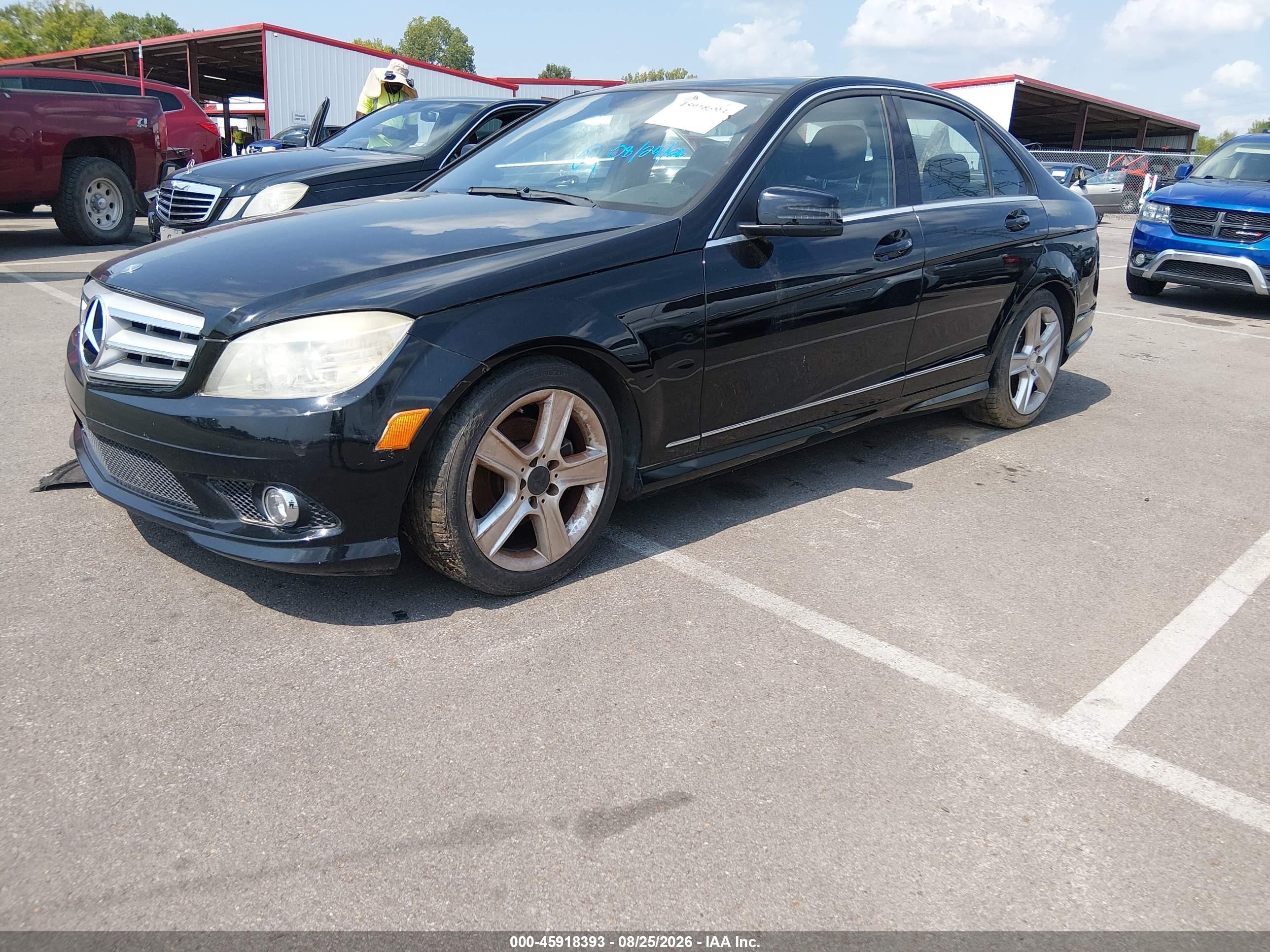 2010 Mercedes-benz C 300 Sport Black vin: WDDGF5EB5AA389806
