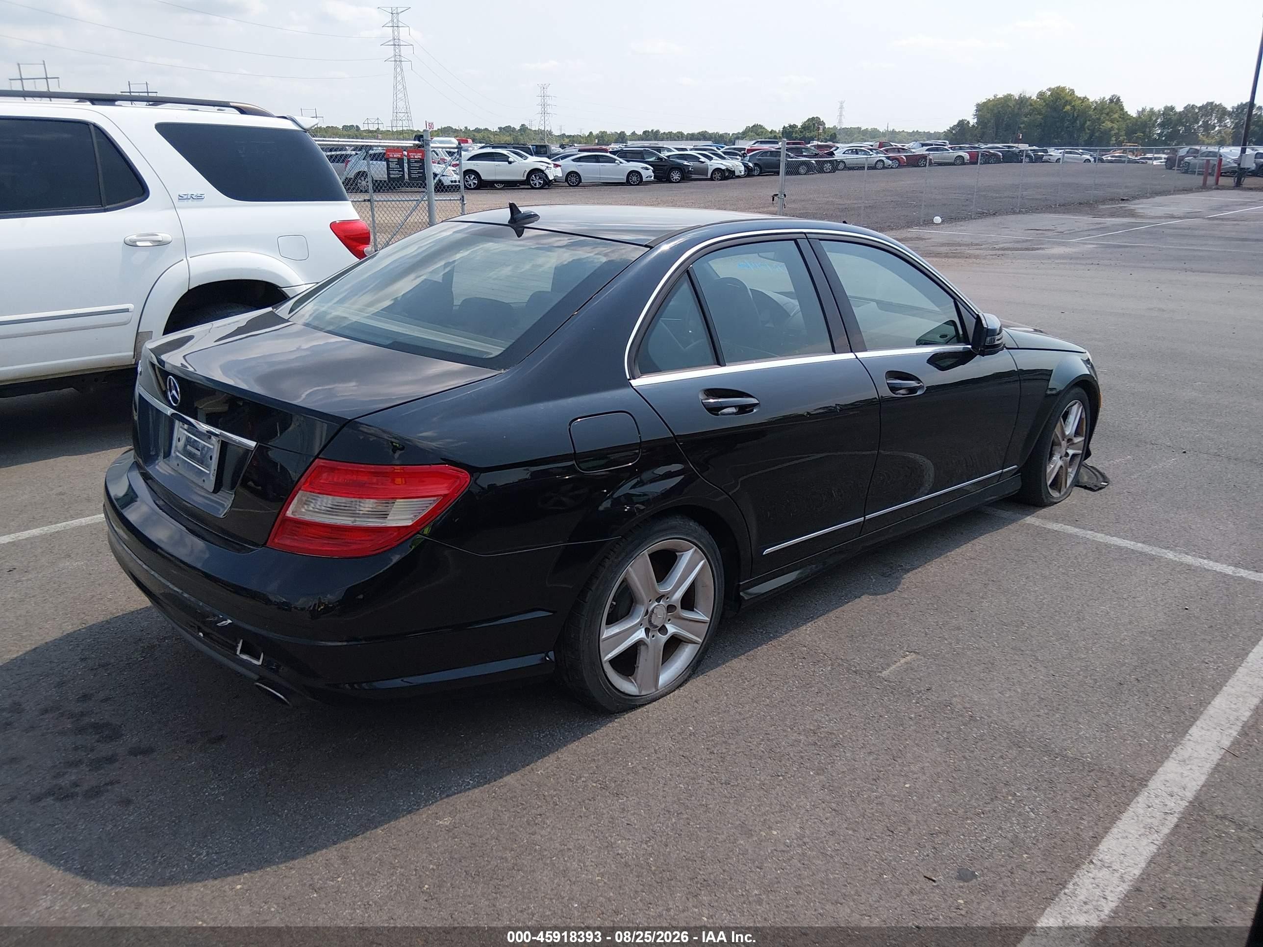 2010 Mercedes-benz C 300 Sport Black vin: WDDGF5EB5AA389806