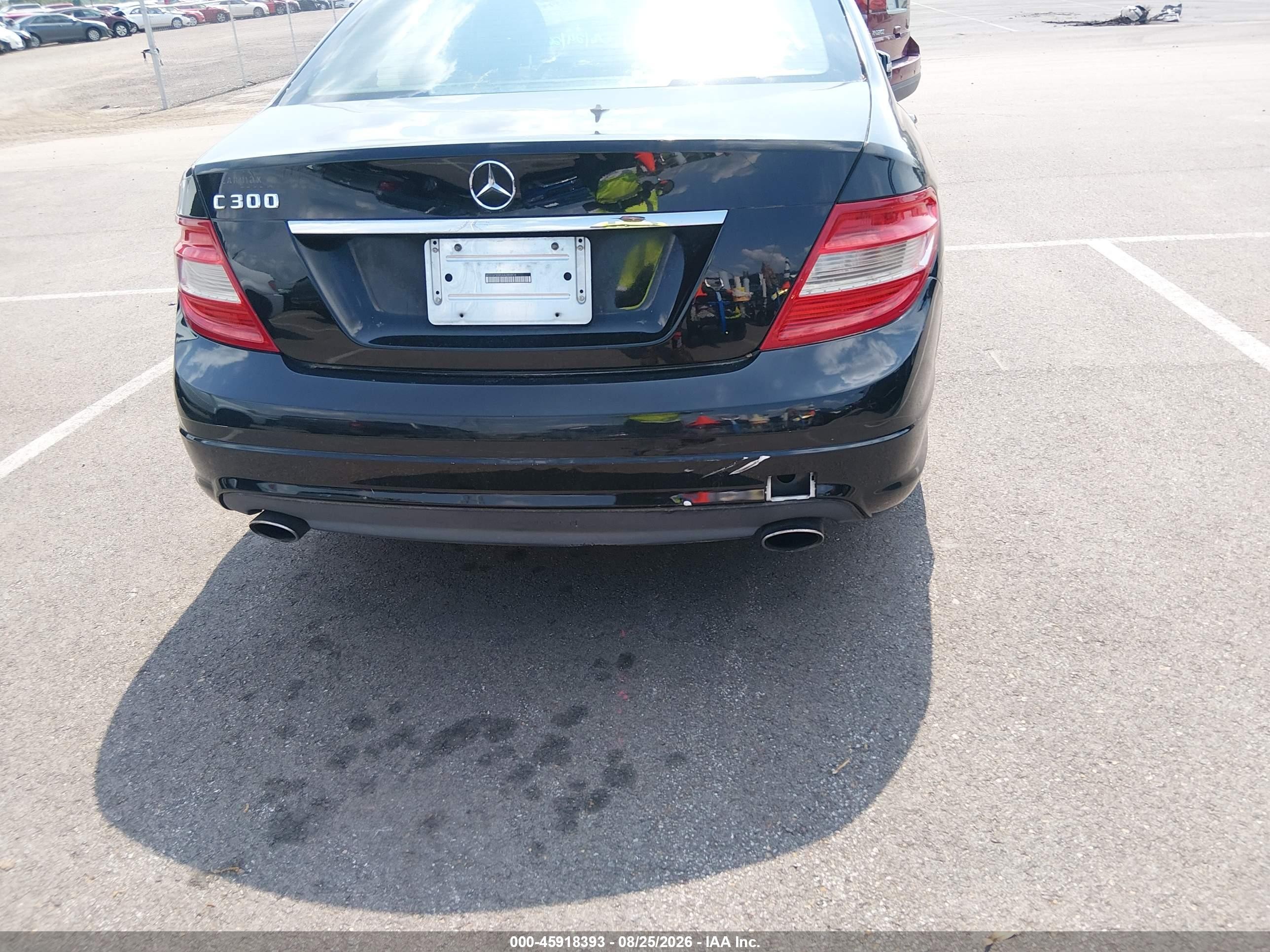 2010 Mercedes-benz C 300 Sport Black vin: WDDGF5EB5AA389806