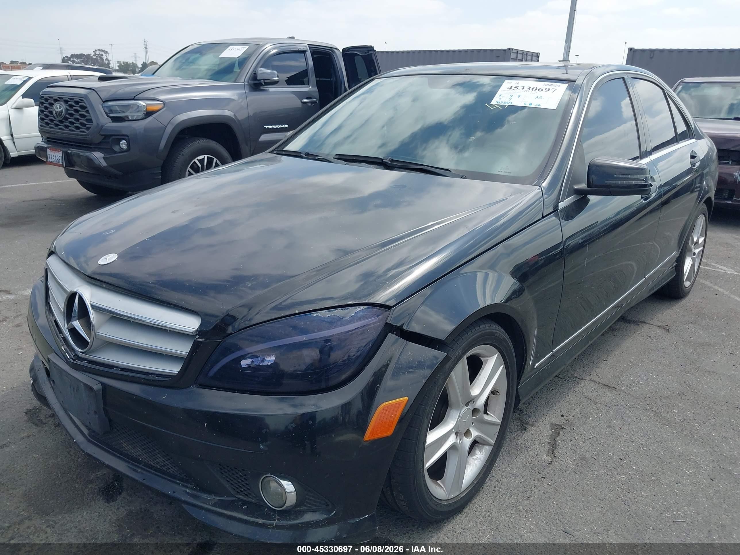 2010 Mercedes-benz C 300 Sport Black vin: WDDGF5EB5AR113367
