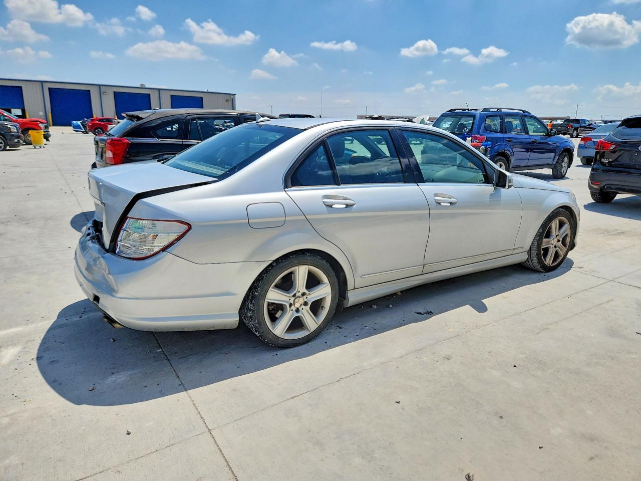 2011 Mercedes-benz C 300 Silver vin: WDDGF5EB5BA459774