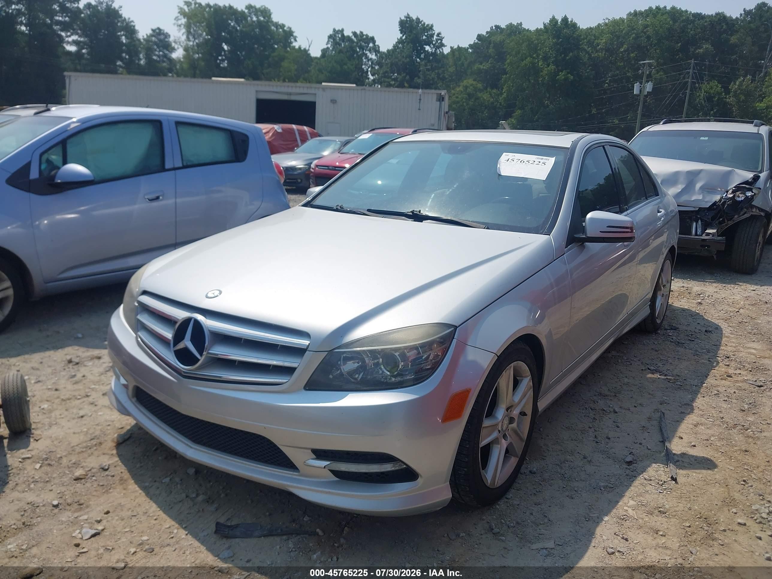 2011 Mercedes-benz C 300 Luxury/sport Silver vin: WDDGF5EB5BR133698