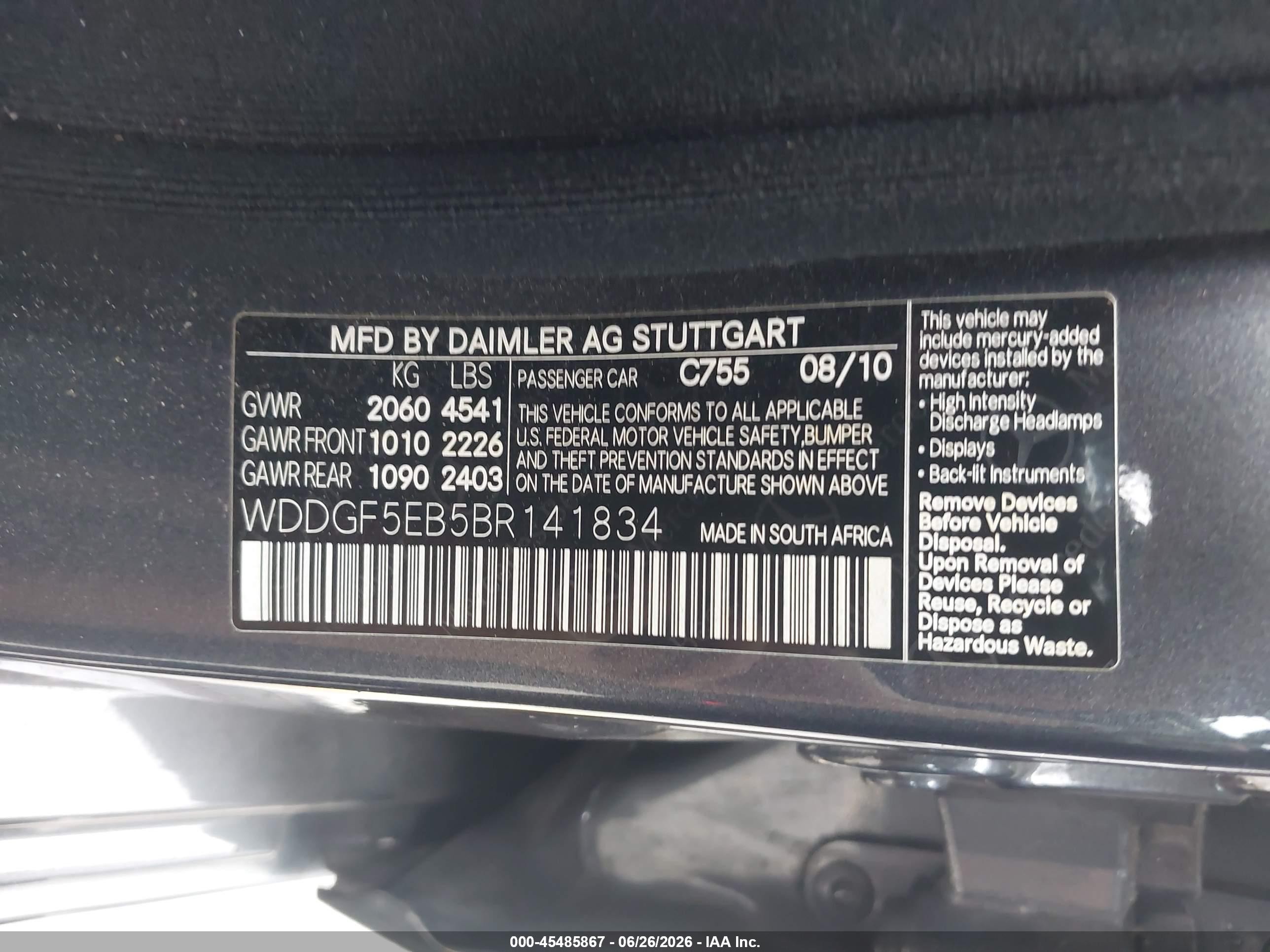 2011 Mercedes-benz C 300 Sport Gray vin: WDDGF5EB5BR141834