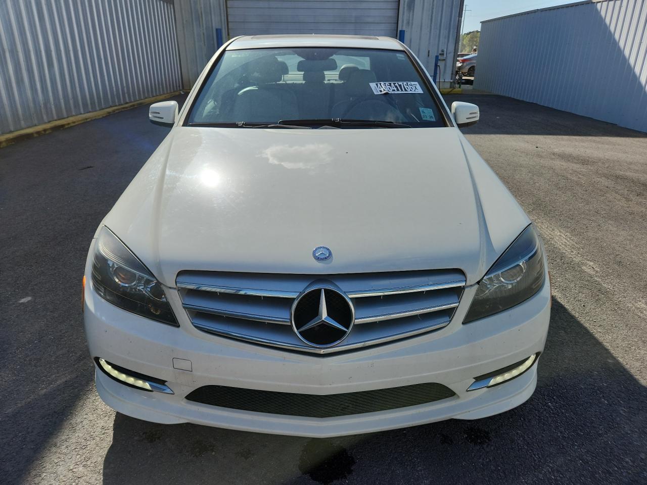 2011 Mercedes-benz C 300 White vin: WDDGF5EB5BR187230 Damage: Front Bumper/Cover, Chipped, 10 Or More