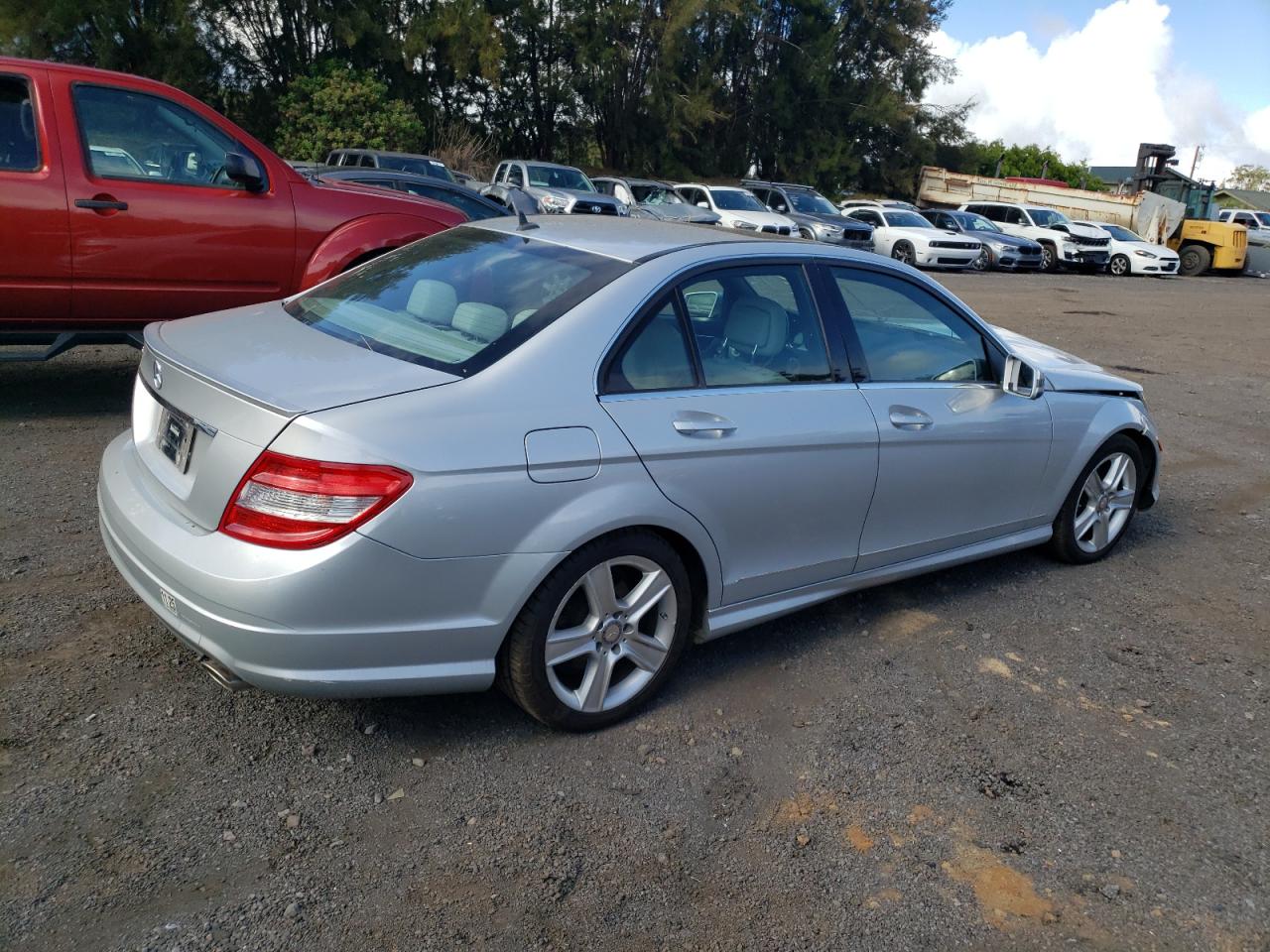 2010 Mercedes-benz C 300 Silver vin: WDDGF5EB6AF429362