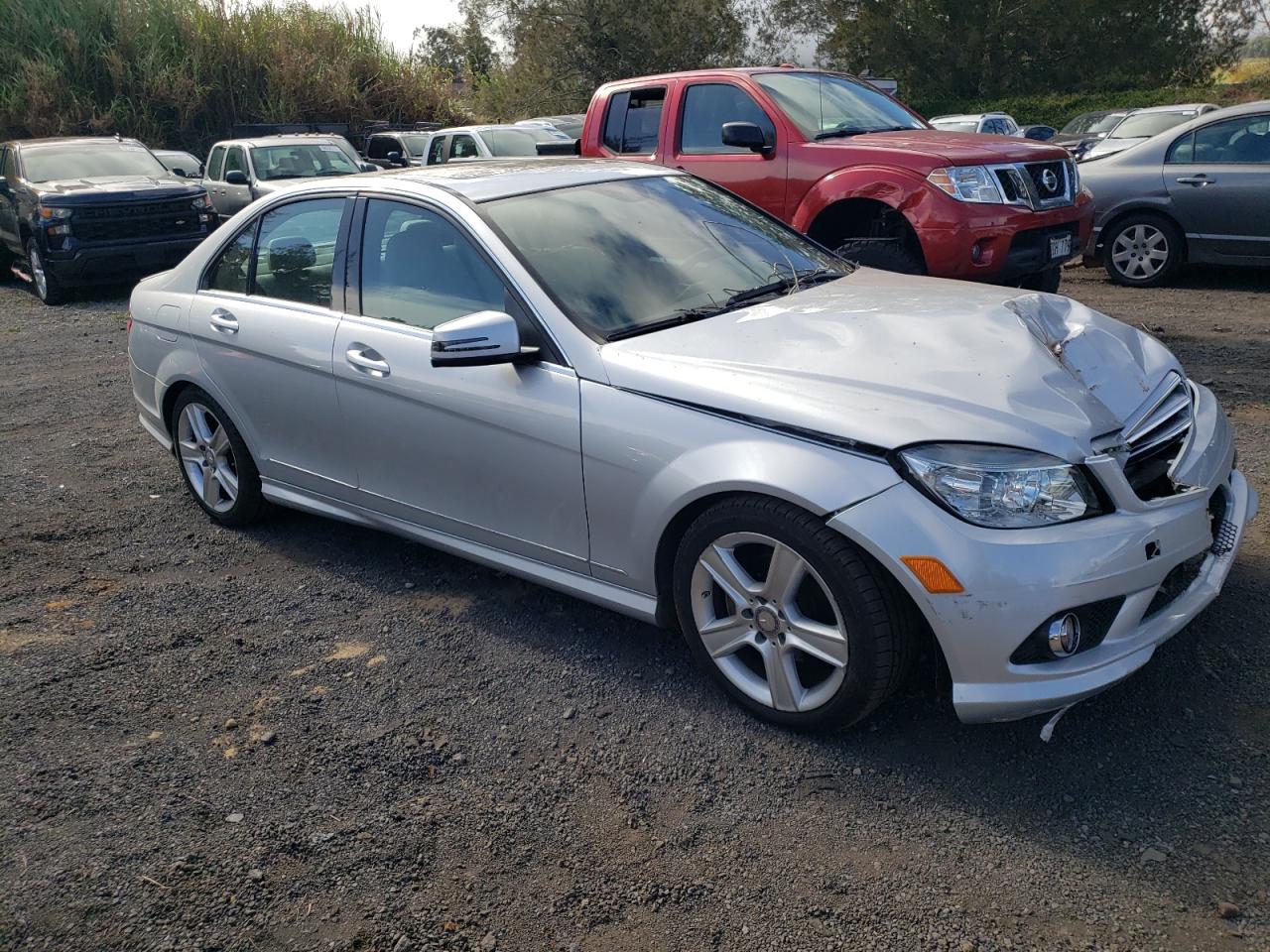 2010 Mercedes-benz C 300 Silver vin: WDDGF5EB6AF429362