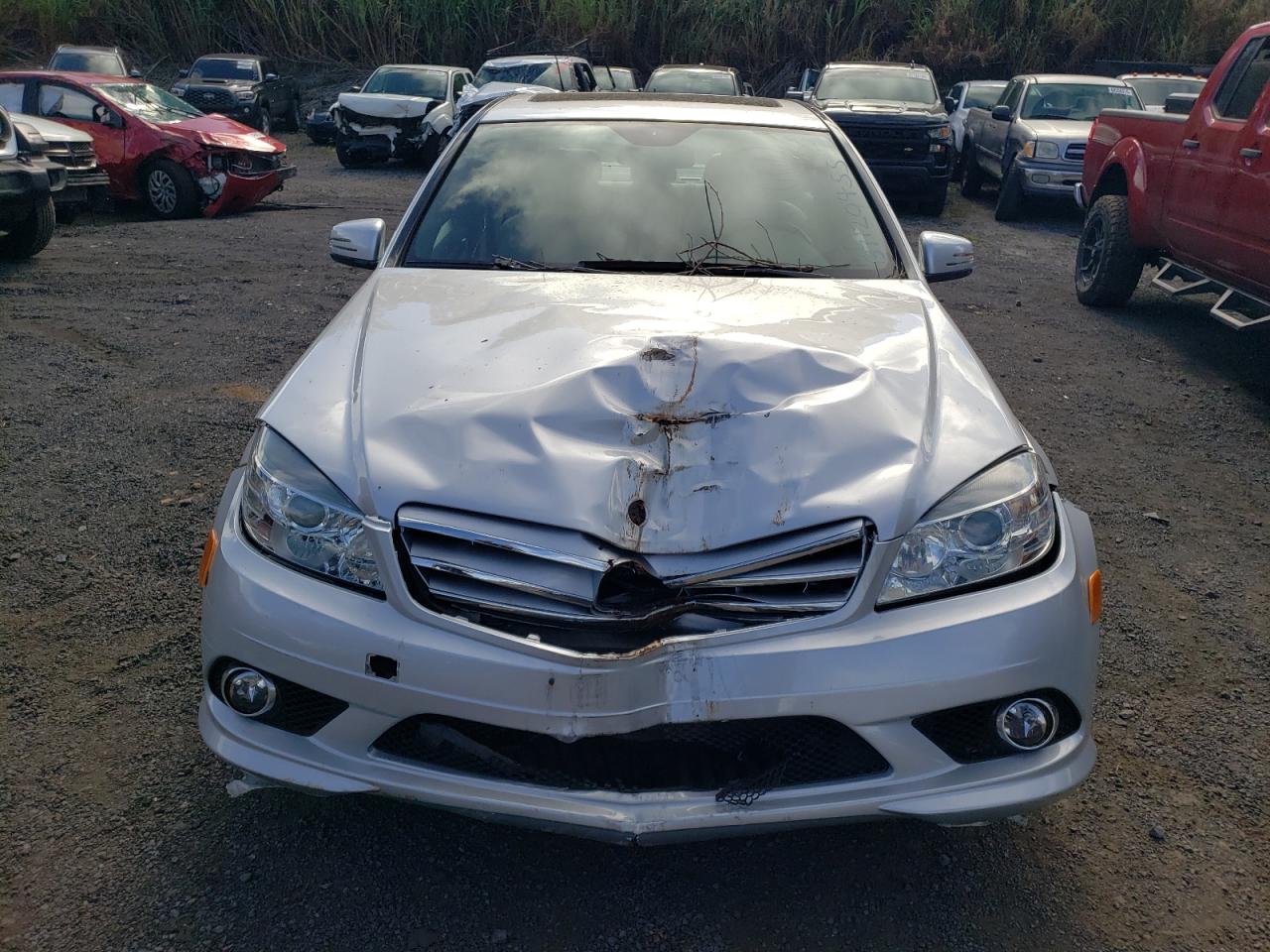 2010 Mercedes-benz C 300 Silver vin: WDDGF5EB6AF429362