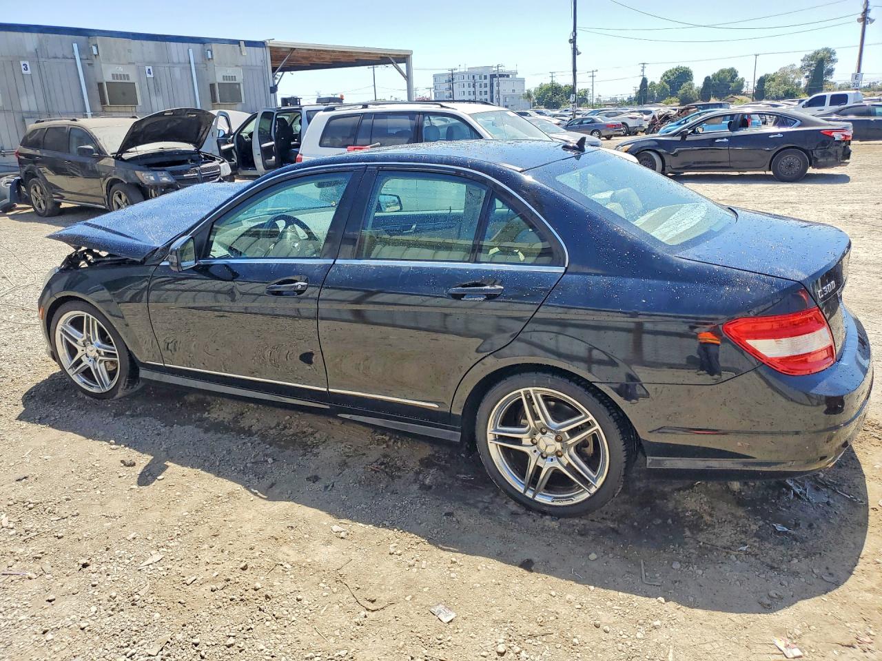 2010 Mercedes-benz C 300 Black vin: WDDGF5EB6AF430091