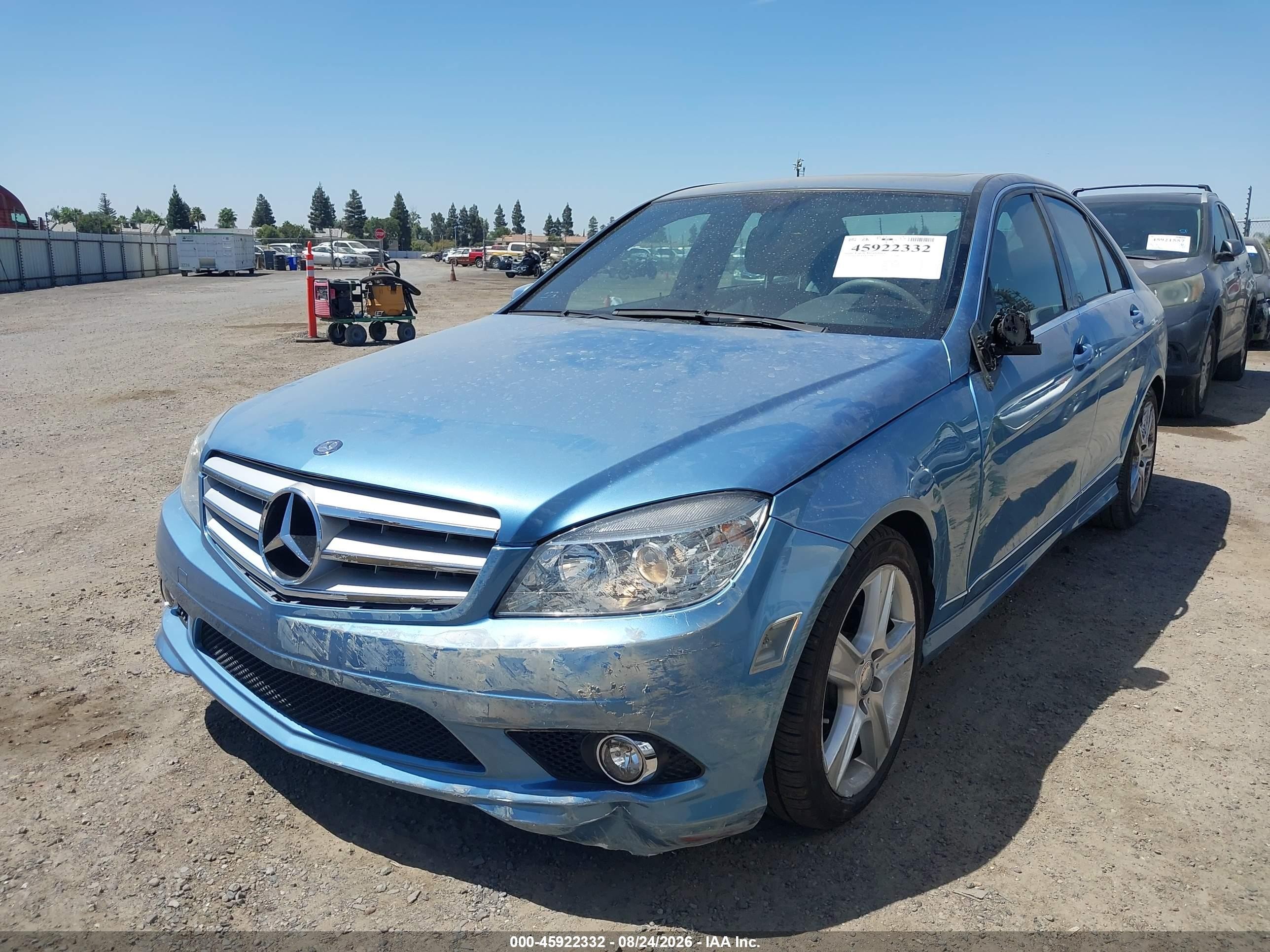 2010 Mercedes-benz C 300 Luxury/sport Light Blue vin: WDDGF5EB6AR101292