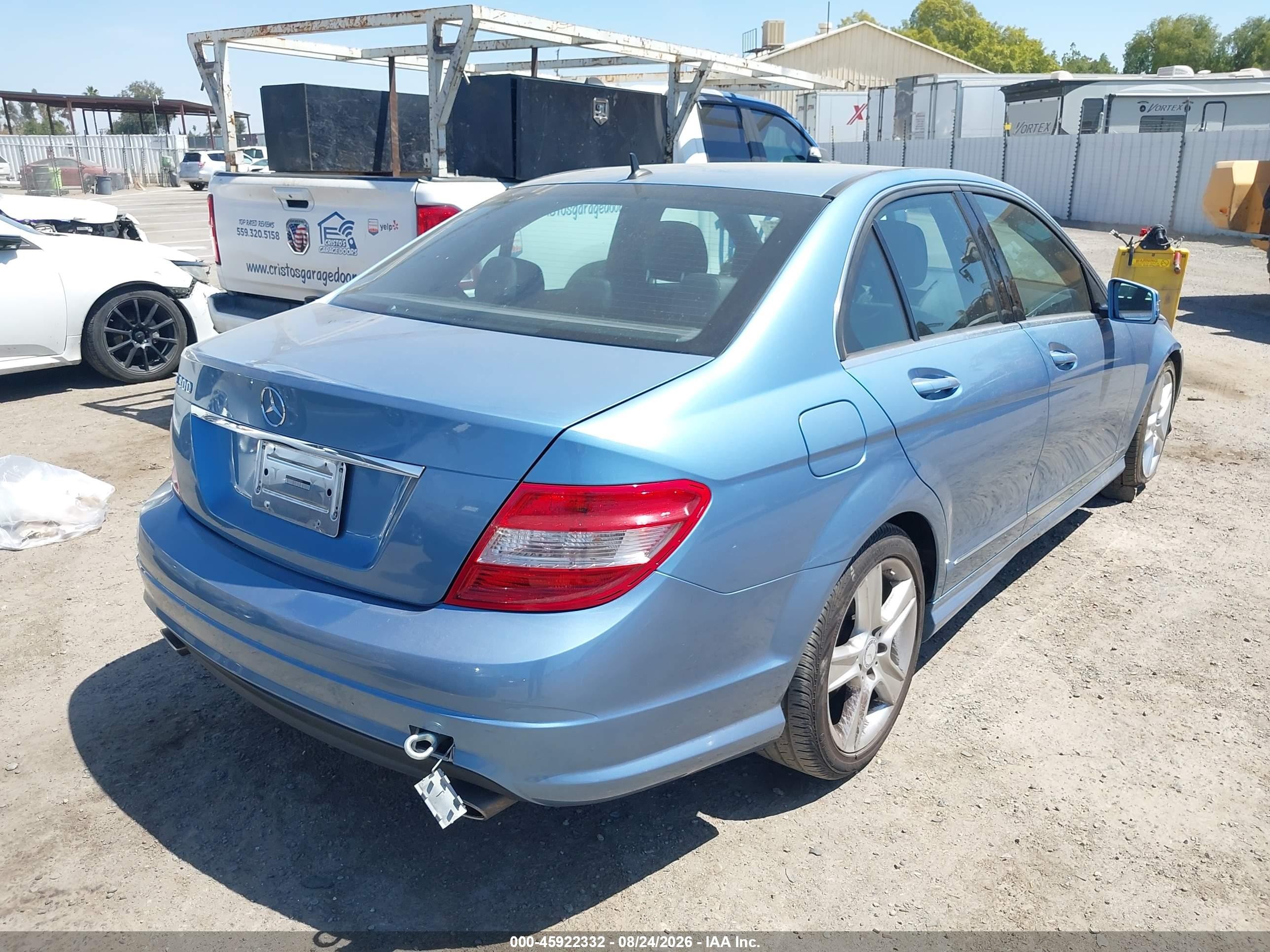 2010 Mercedes-benz C 300 Luxury/sport Light Blue vin: WDDGF5EB6AR101292
