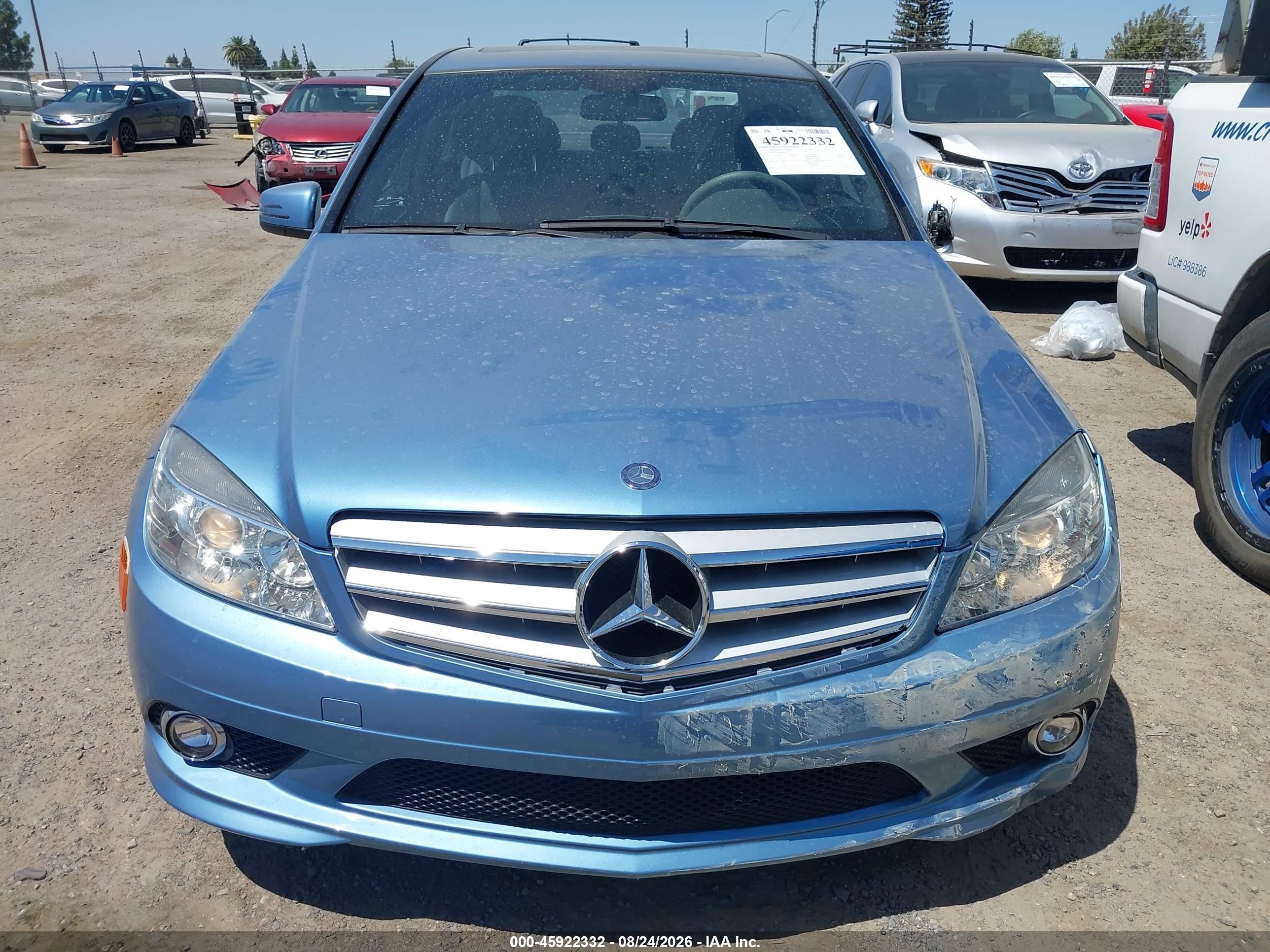 2010 Mercedes-benz C 300 Luxury/sport Light Blue vin: WDDGF5EB6AR101292