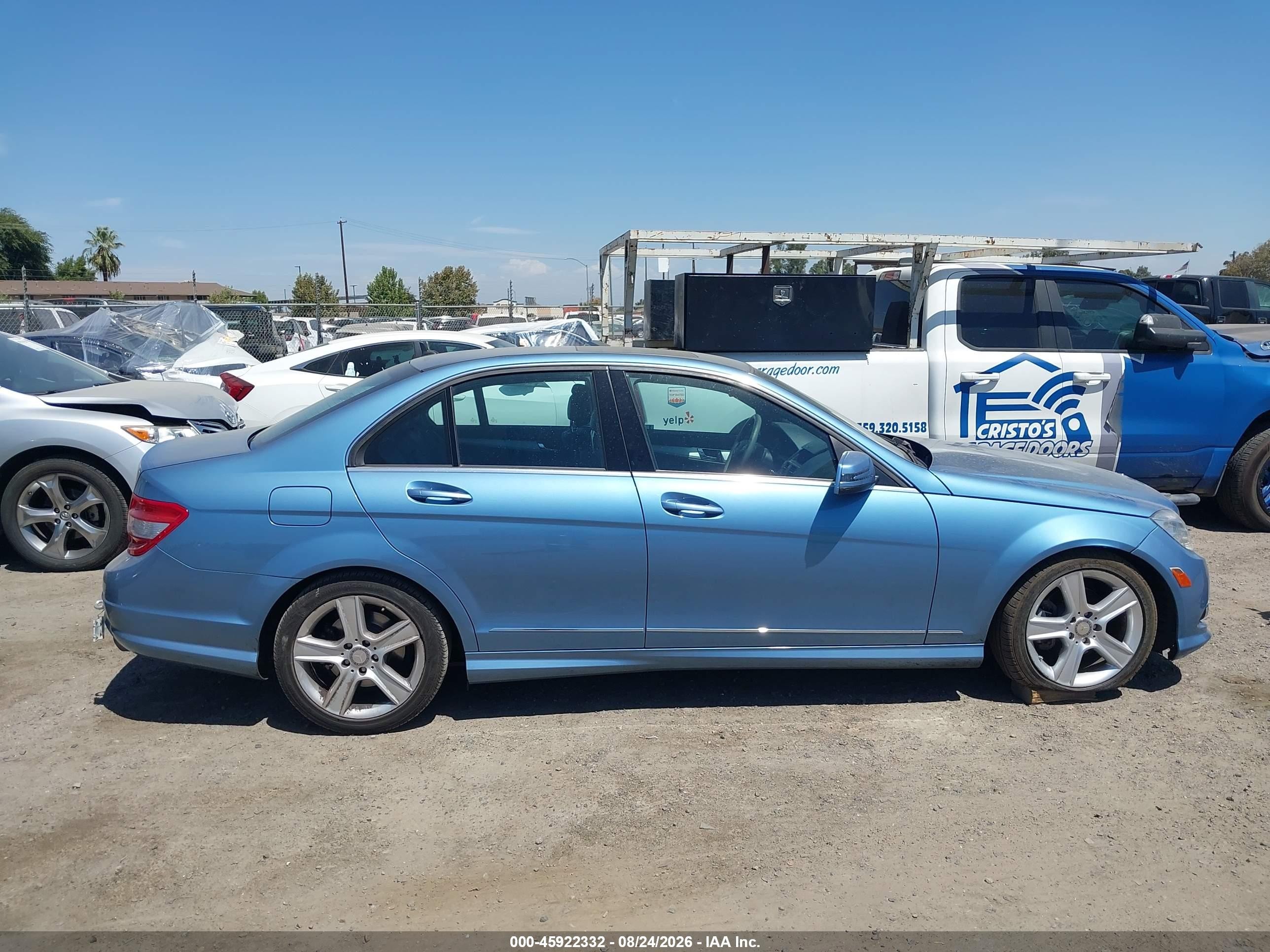 2010 Mercedes-benz C 300 Luxury/sport Light Blue vin: WDDGF5EB6AR101292