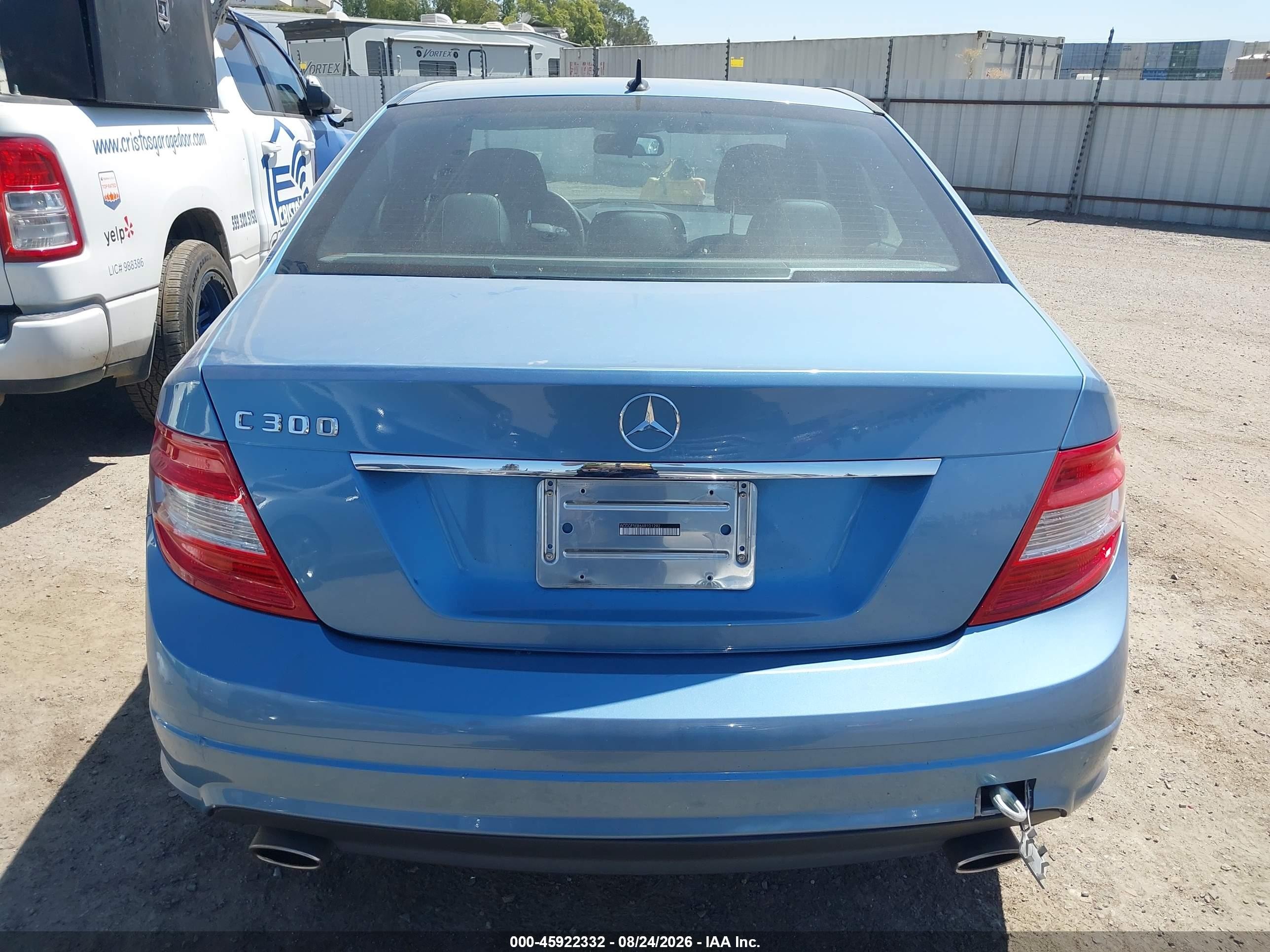 2010 Mercedes-benz C 300 Luxury/sport Light Blue vin: WDDGF5EB6AR101292