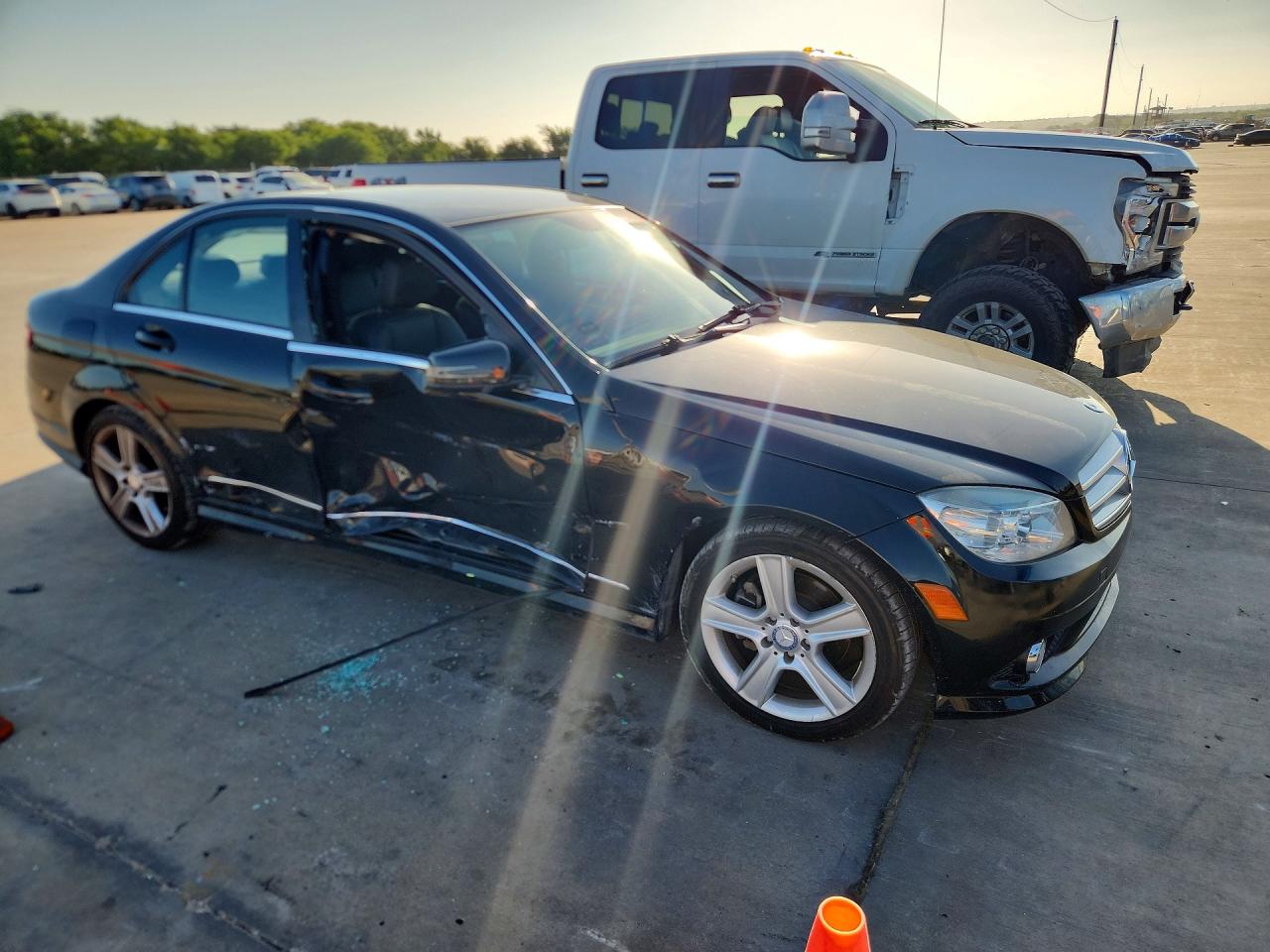 2010 Mercedes-benz C 300 Black vin: WDDGF5EB6AR108744