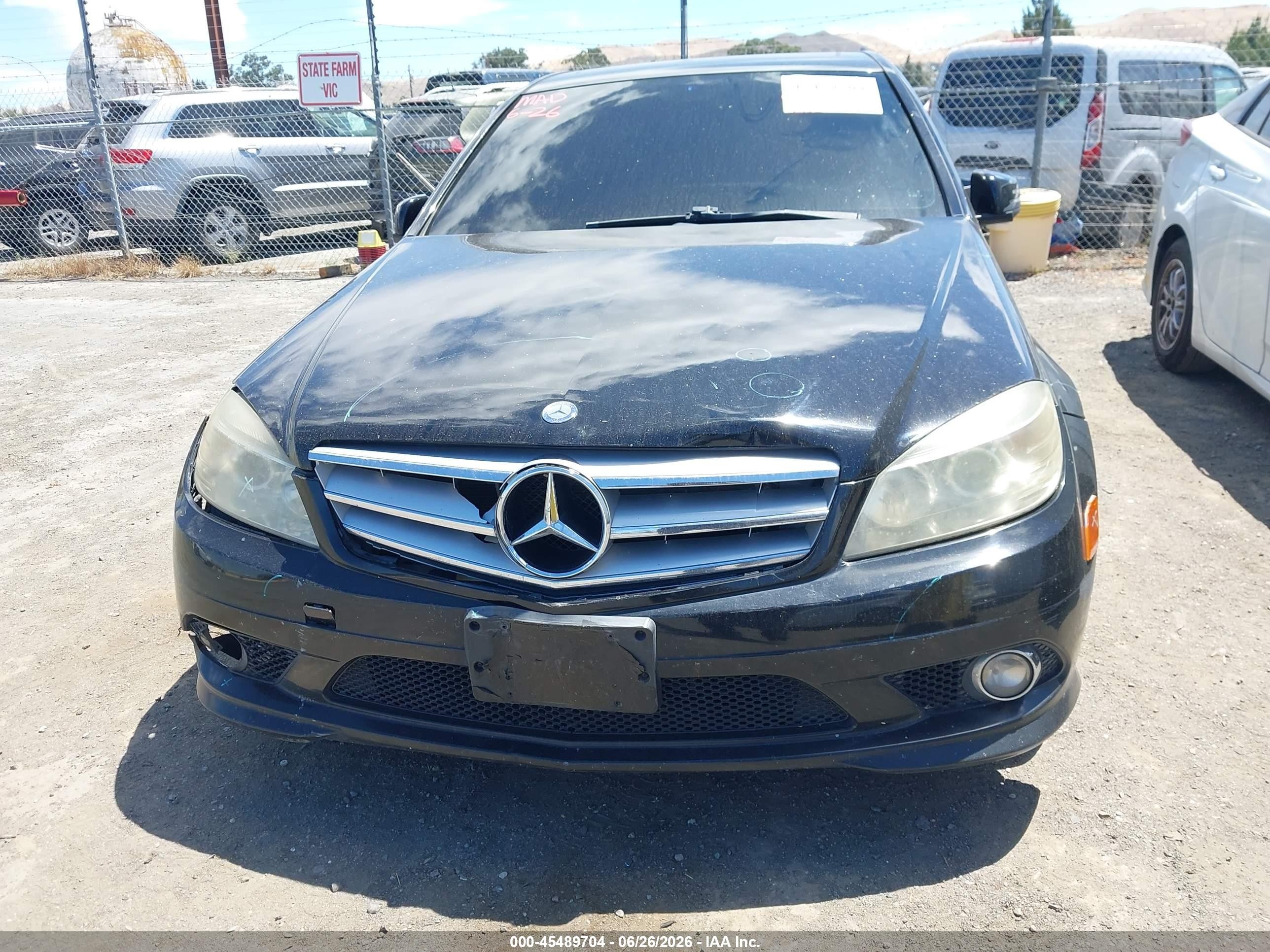 2010 Mercedes-benz C 300 Luxury/sport Black vin: WDDGF5EB6AR110560