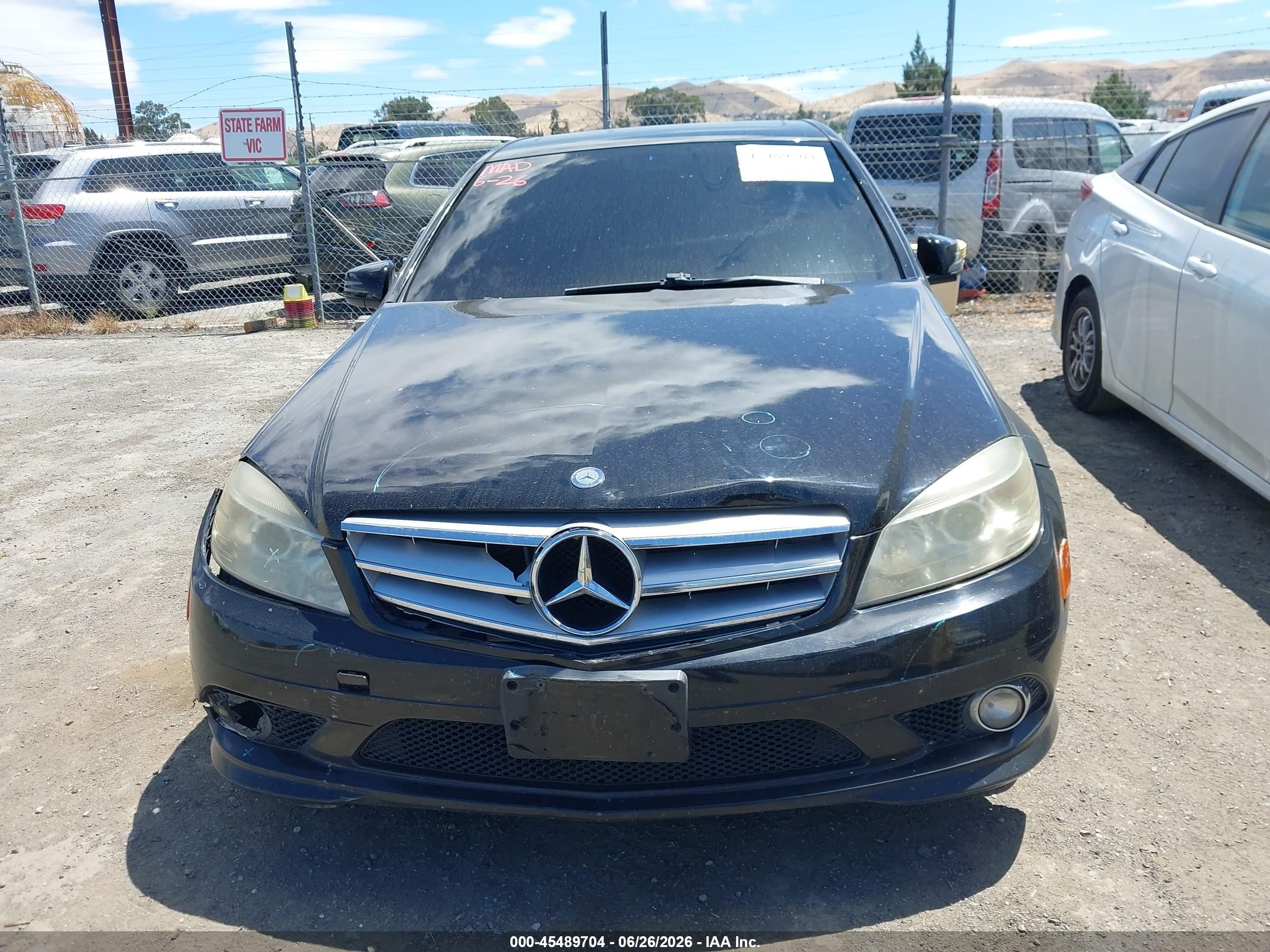 2010 Mercedes-benz C 300 Luxury/sport Black vin: WDDGF5EB6AR110560