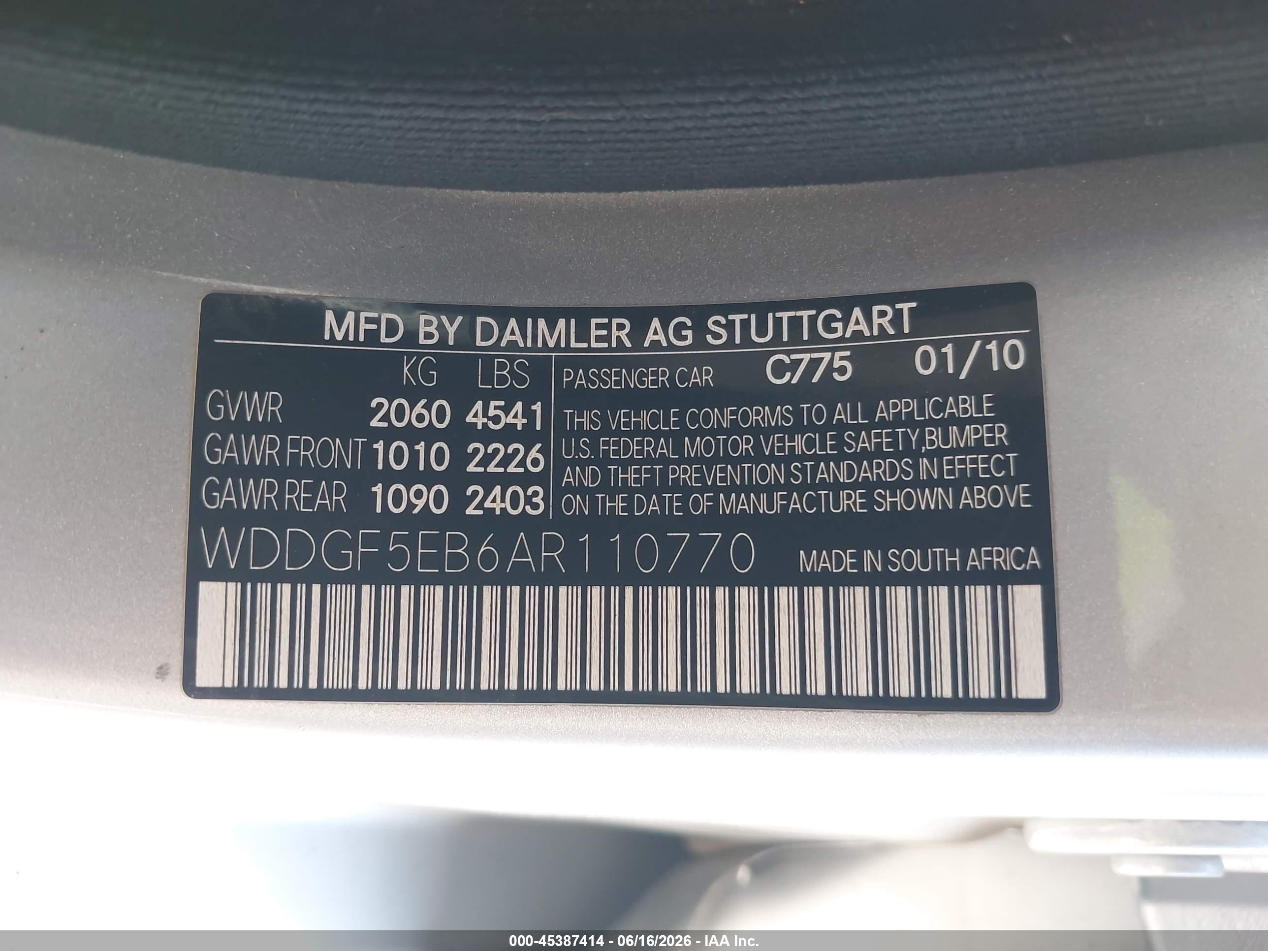 2010 Mercedes-benz C 300 Luxury/sport Gray vin: WDDGF5EB6AR110770