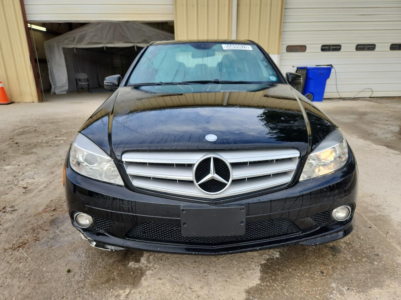 2010 Mercedes-benz C 300 Black vin: WDDGF5EB6AR123390 Damage: Left Head Lamp, Faded, Repair Required