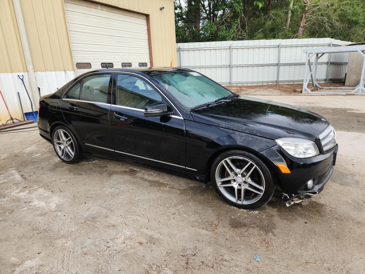 2010 Mercedes-benz C 300 Black vin: WDDGF5EB6AR123390 Damage: Right Front Door, Chipped, 1