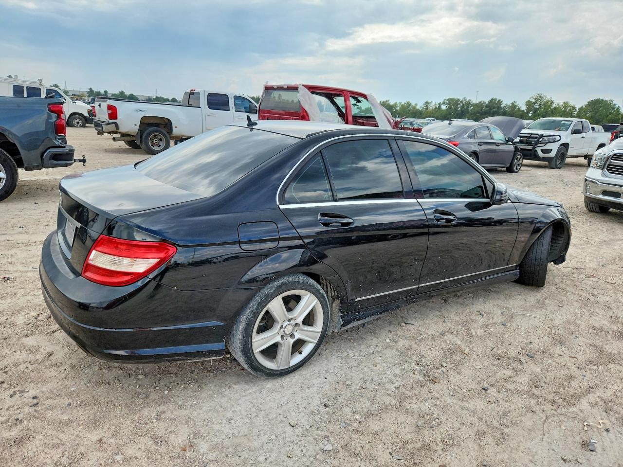 2011 Mercedes-benz C 300 Black vin: WDDGF5EB6BA456110