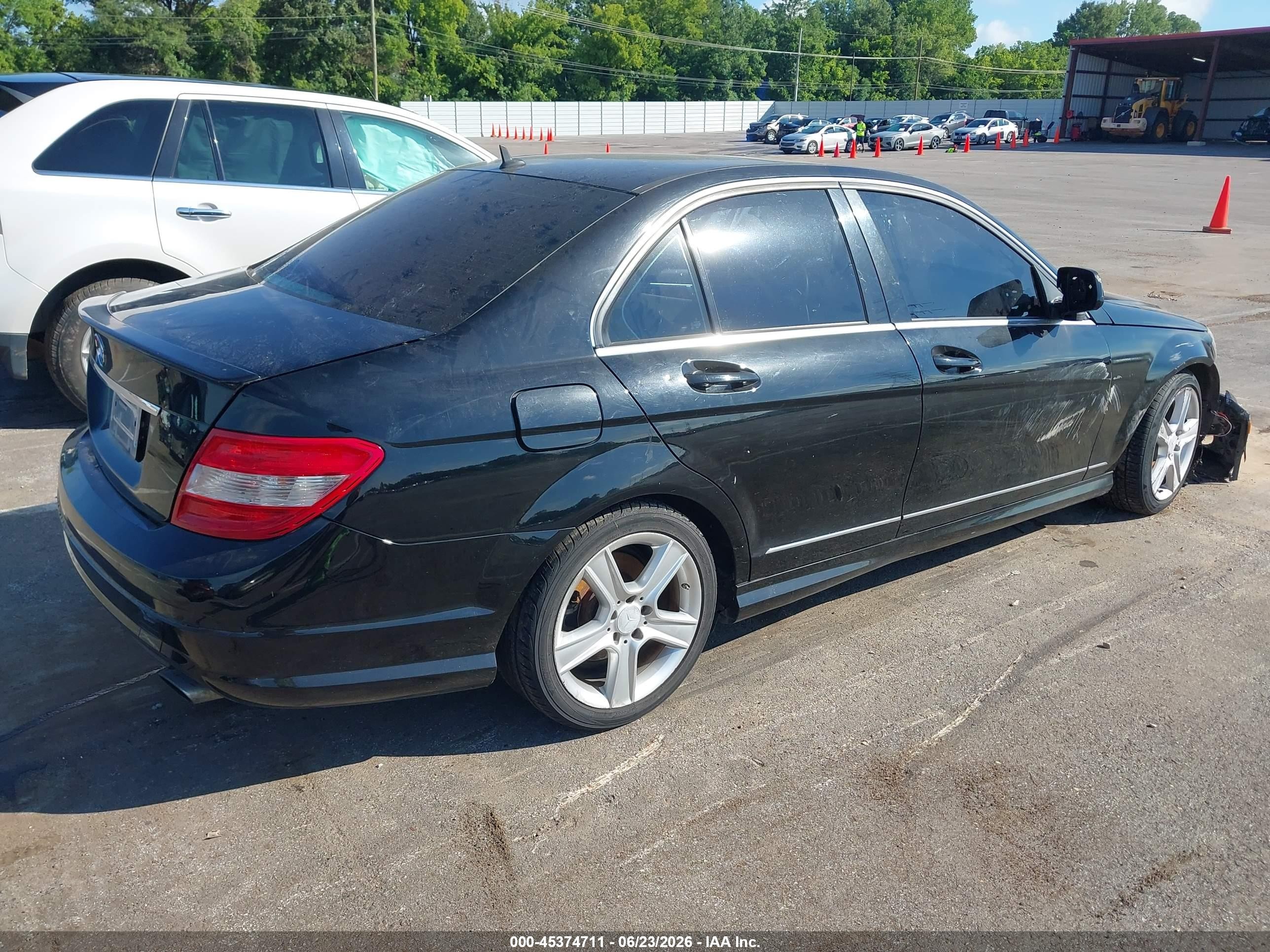 2011 Mercedes-benz C 300 Sport Black vin: WDDGF5EB6BR157735