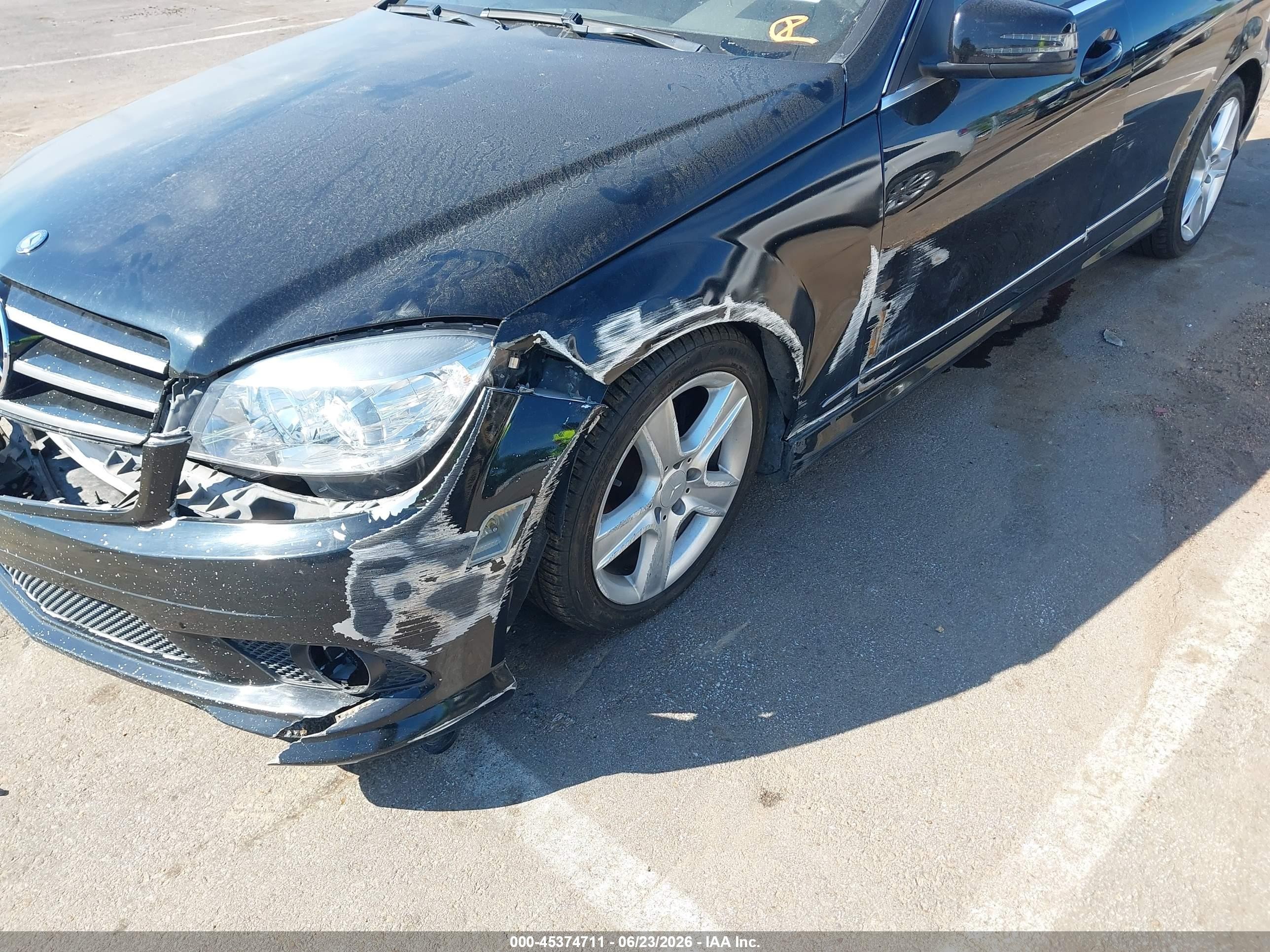 2011 Mercedes-benz C 300 Sport Black vin: WDDGF5EB6BR157735