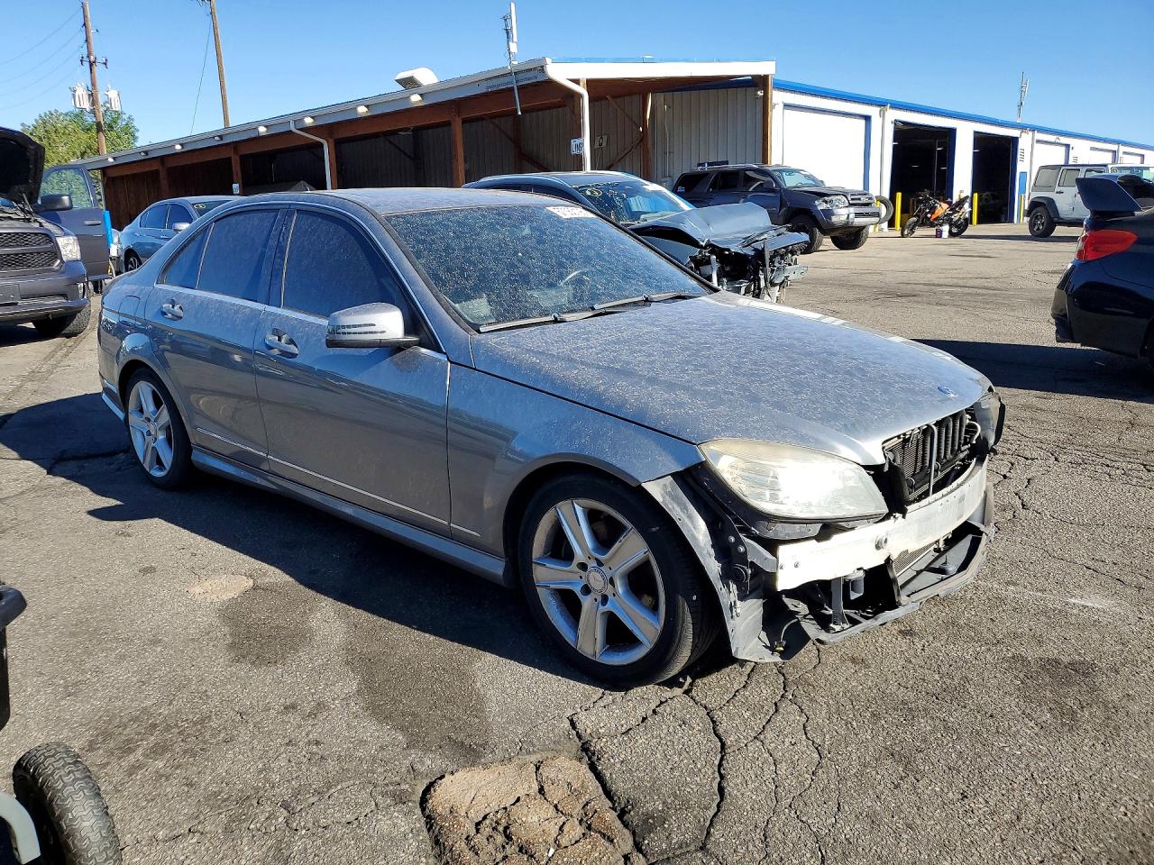 2010 Mercedes-benz C 300 Silver vin: WDDGF5EB7AF361573