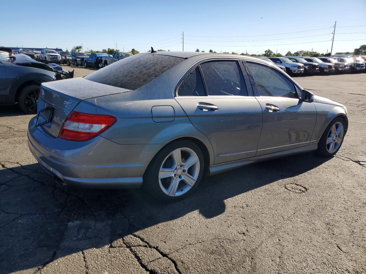2010 Mercedes-benz C 300 Silver vin: WDDGF5EB7AF361573