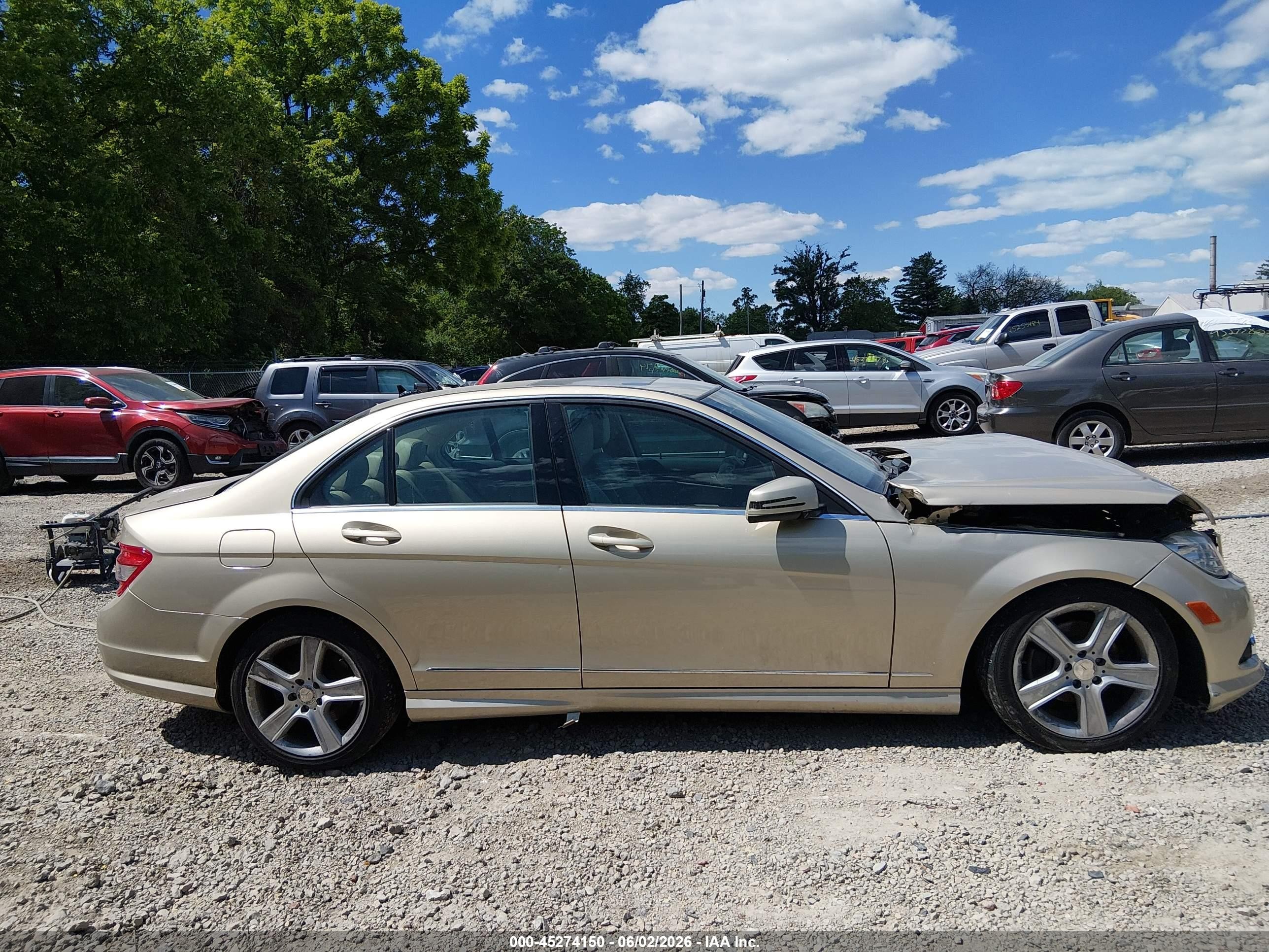 2010 Mercedes-benz C 300 Luxury/sport Gold vin: WDDGF5EB7AF412943