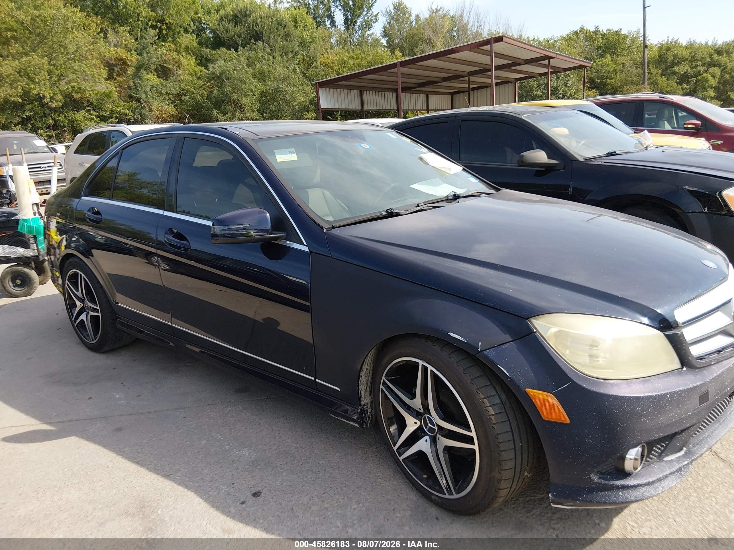 2010 Mercedes-benz C 300 Luxury/sport Blue vin: WDDGF5EB7AR093252
