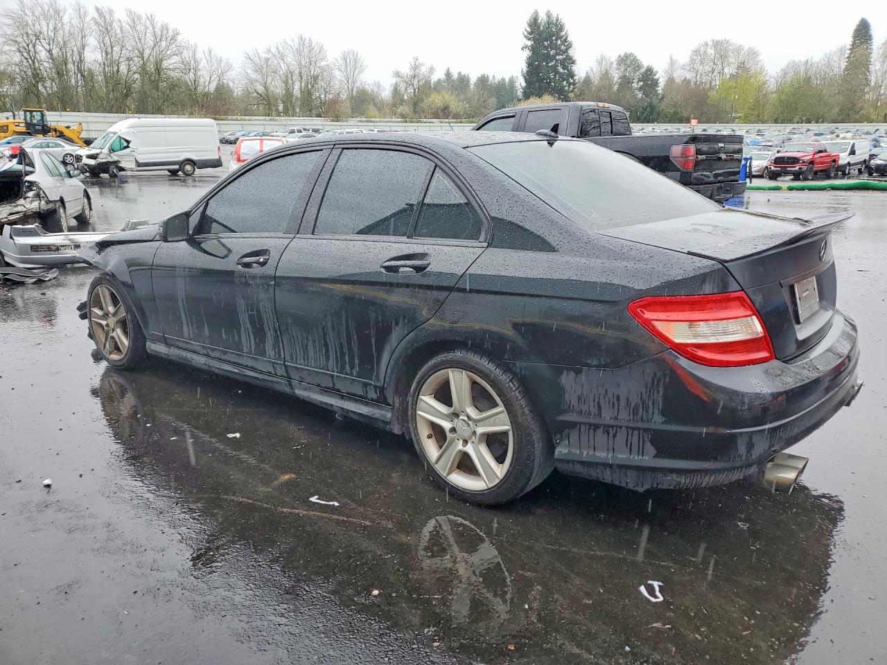 2011 Mercedes-benz C 300 Black vin: WDDGF5EB7BA419213