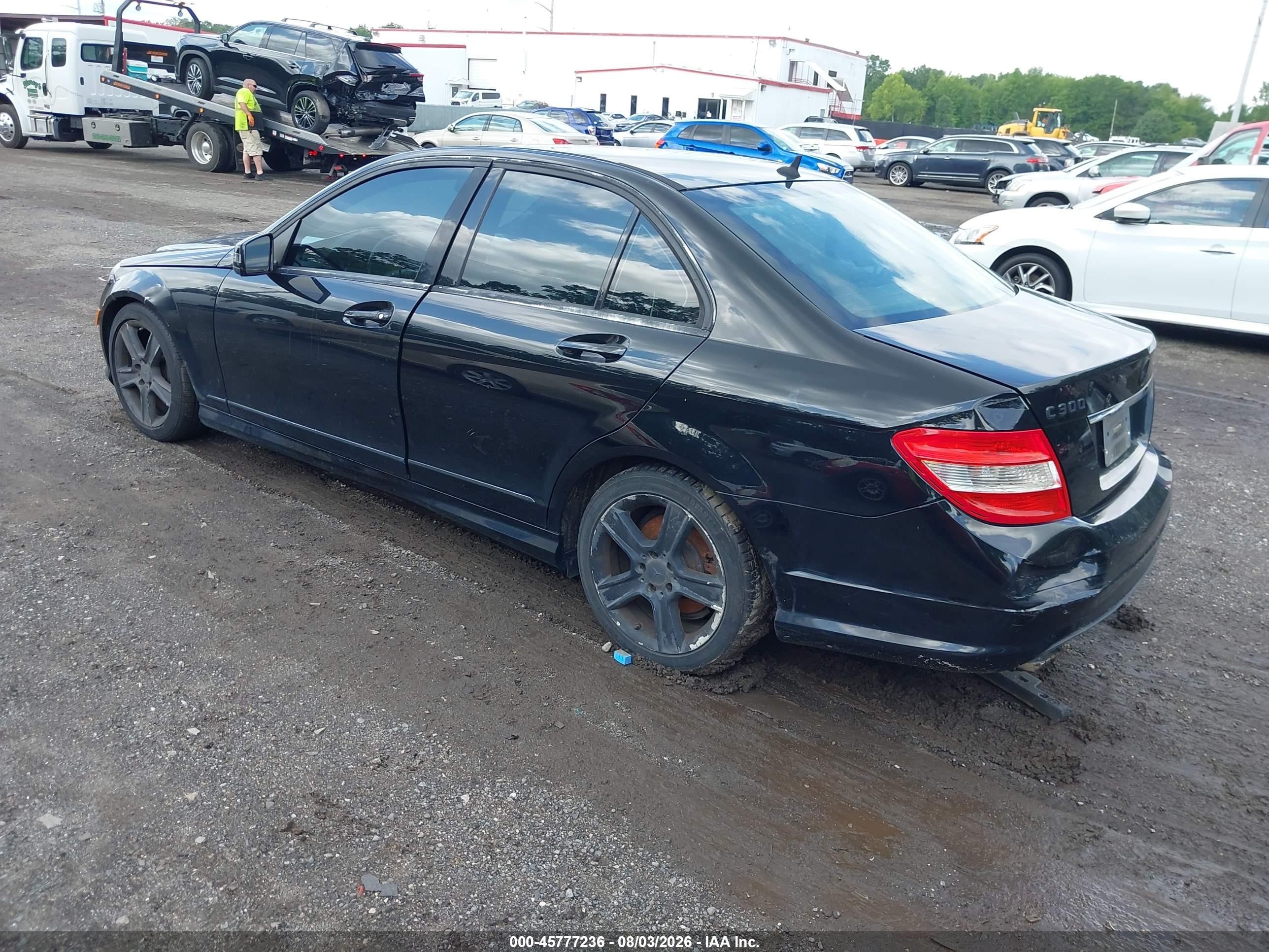 2011 Mercedes-benz C 300 Sport Black vin: WDDGF5EB7BA519408