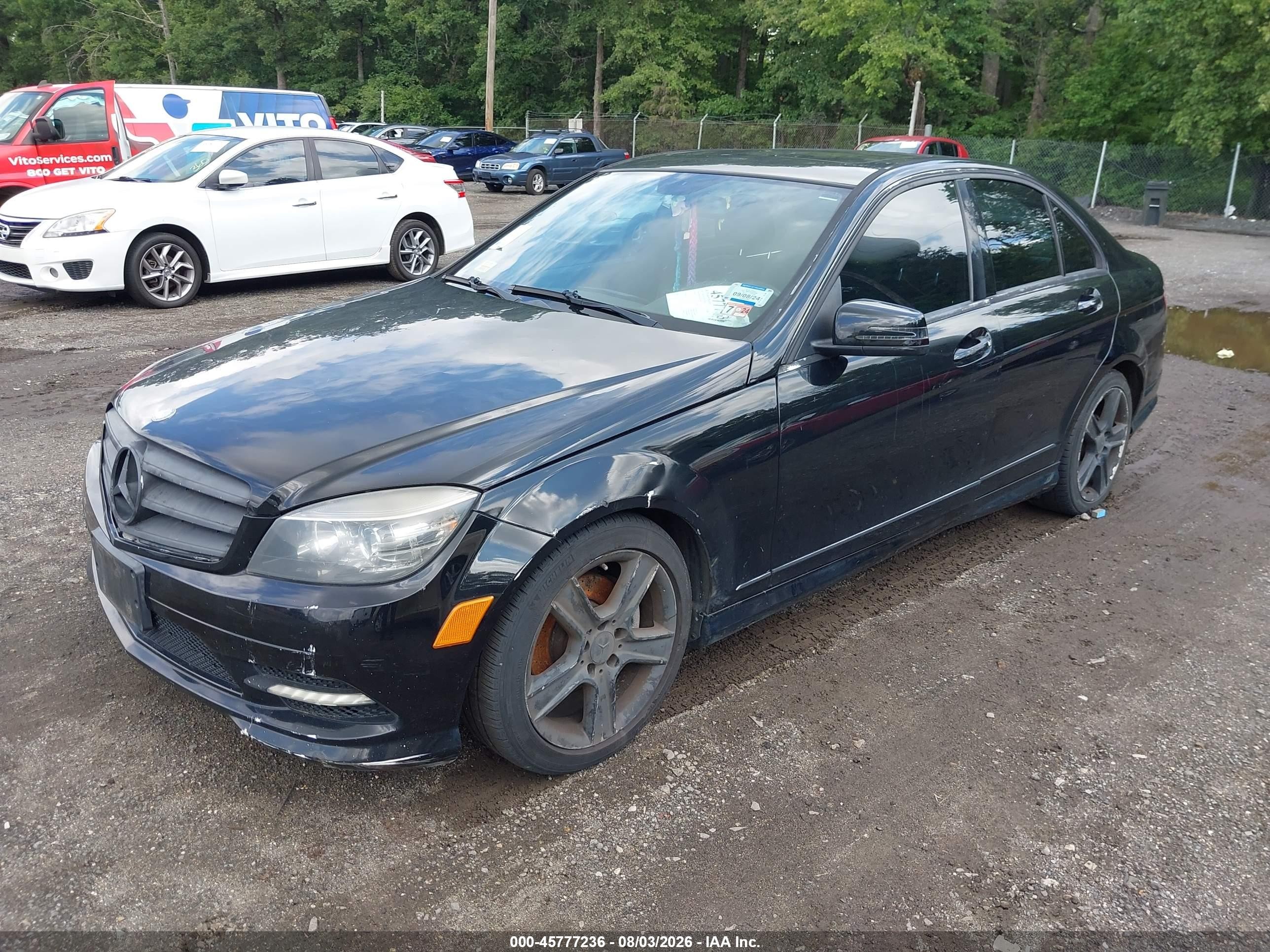 2011 Mercedes-benz C 300 Sport Black vin: WDDGF5EB7BA519408