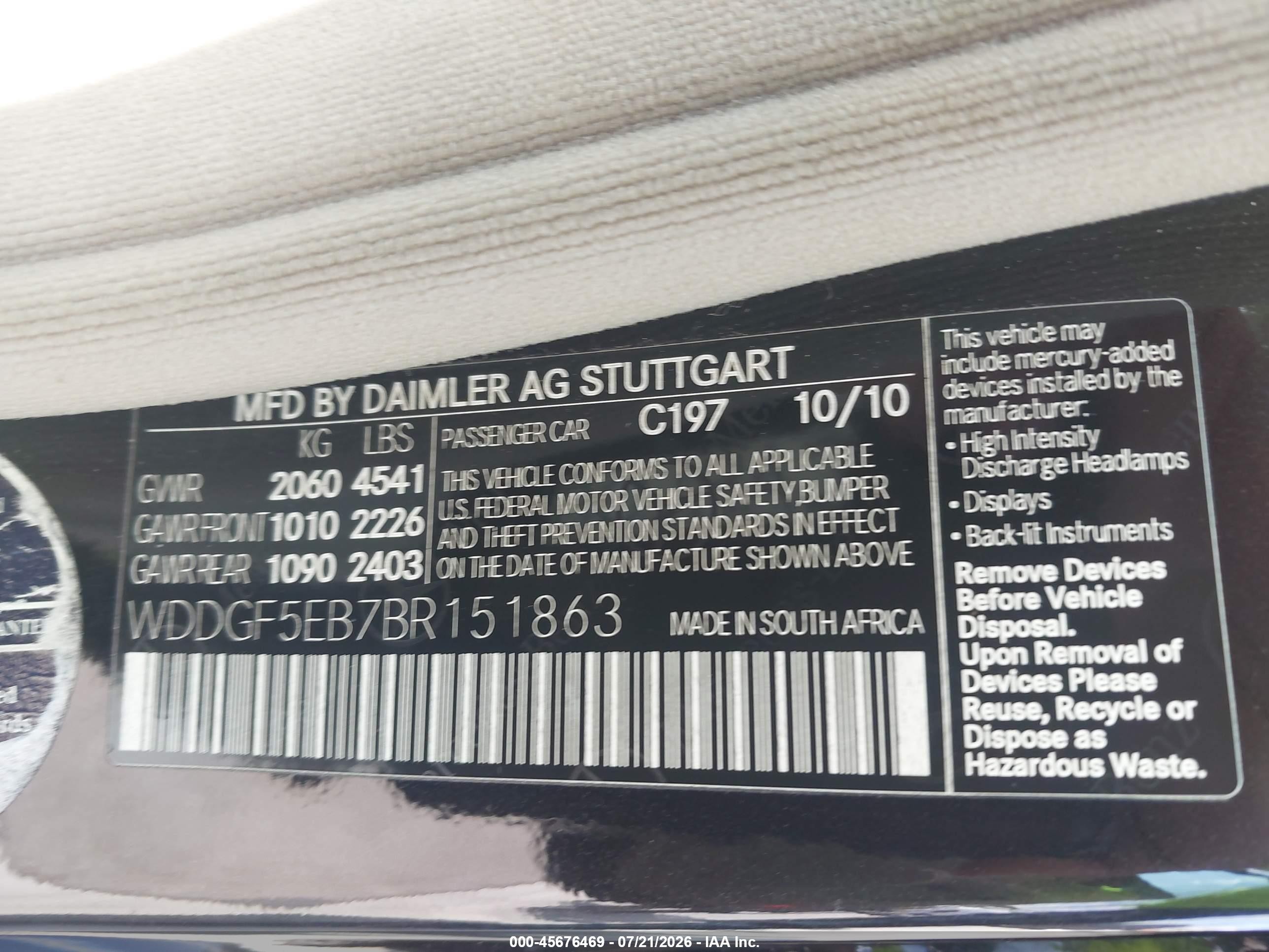 2011 Mercedes-benz C 300 Luxury Black vin: WDDGF5EB7BR151863