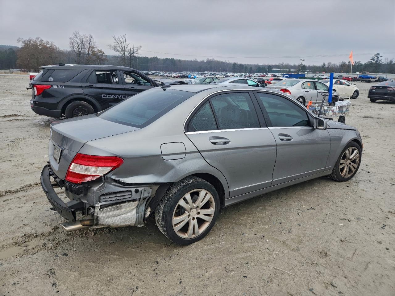 2011 Mercedes-benz C 300 Silver vin: WDDGF5EB7BR170123