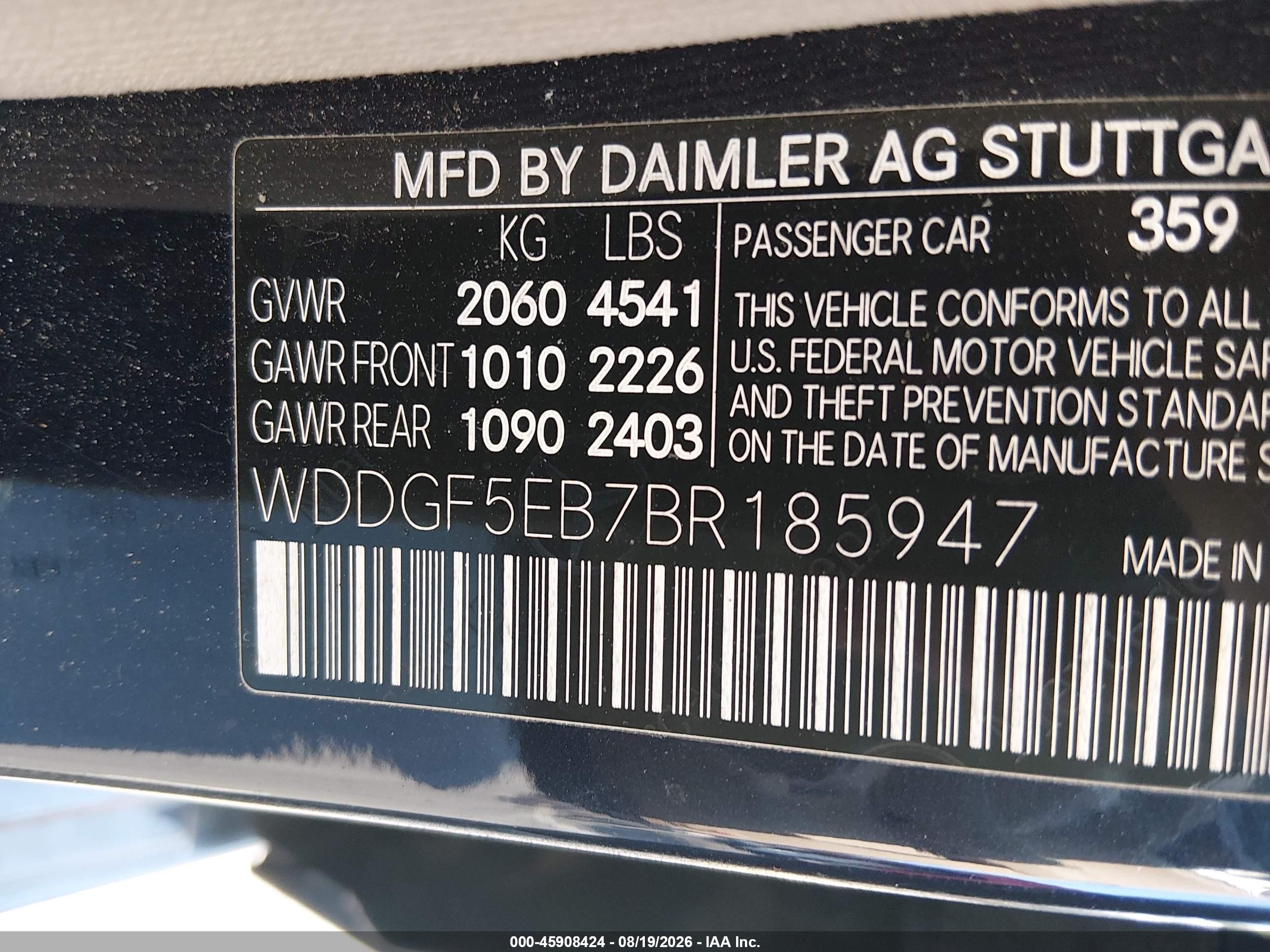 2011 Mercedes-benz C 300 Sport Dark Blue vin: WDDGF5EB7BR185947
