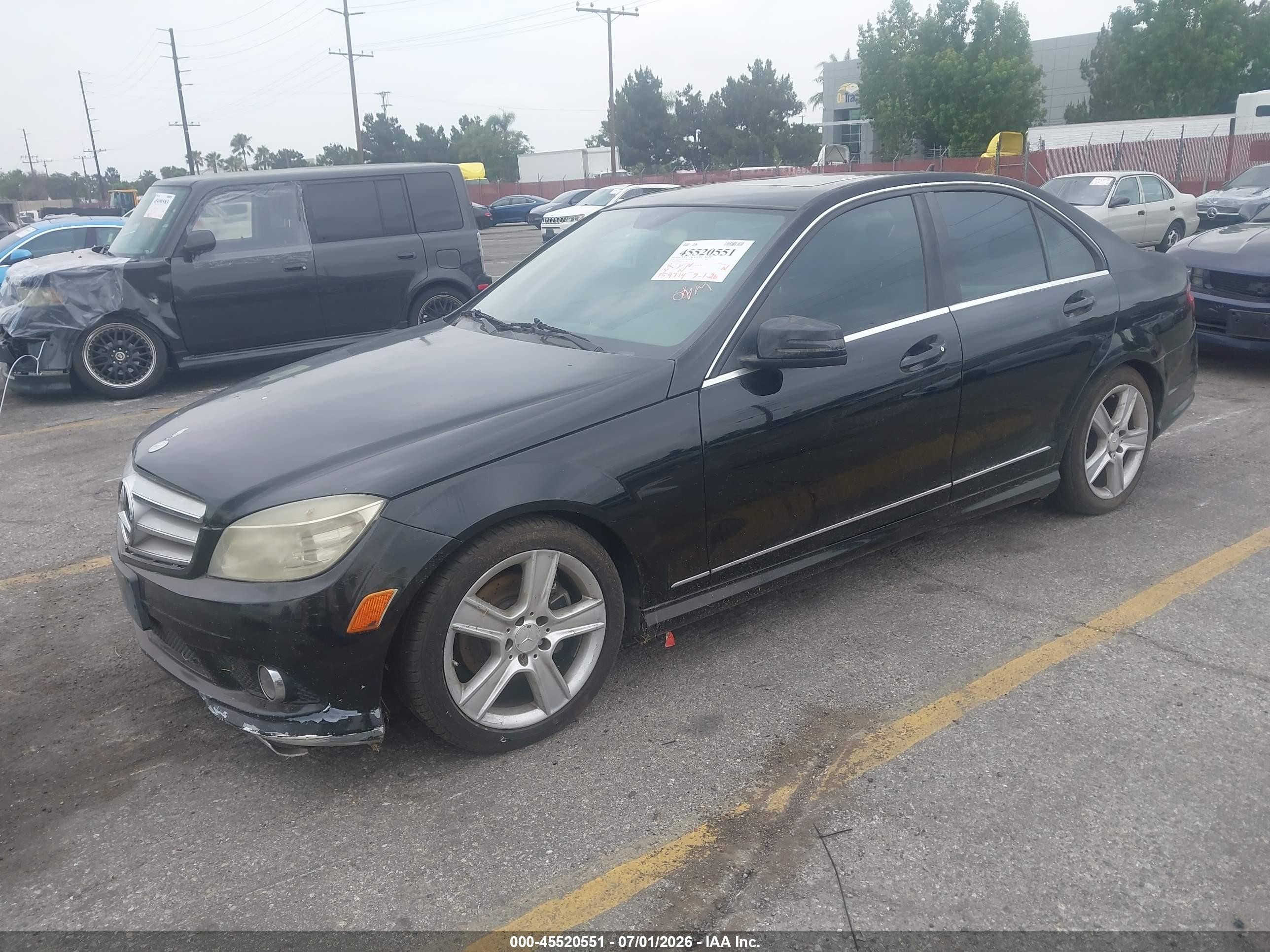 2010 Mercedes-benz C 300 Luxury/sport Black vin: WDDGF5EB8AF437205
