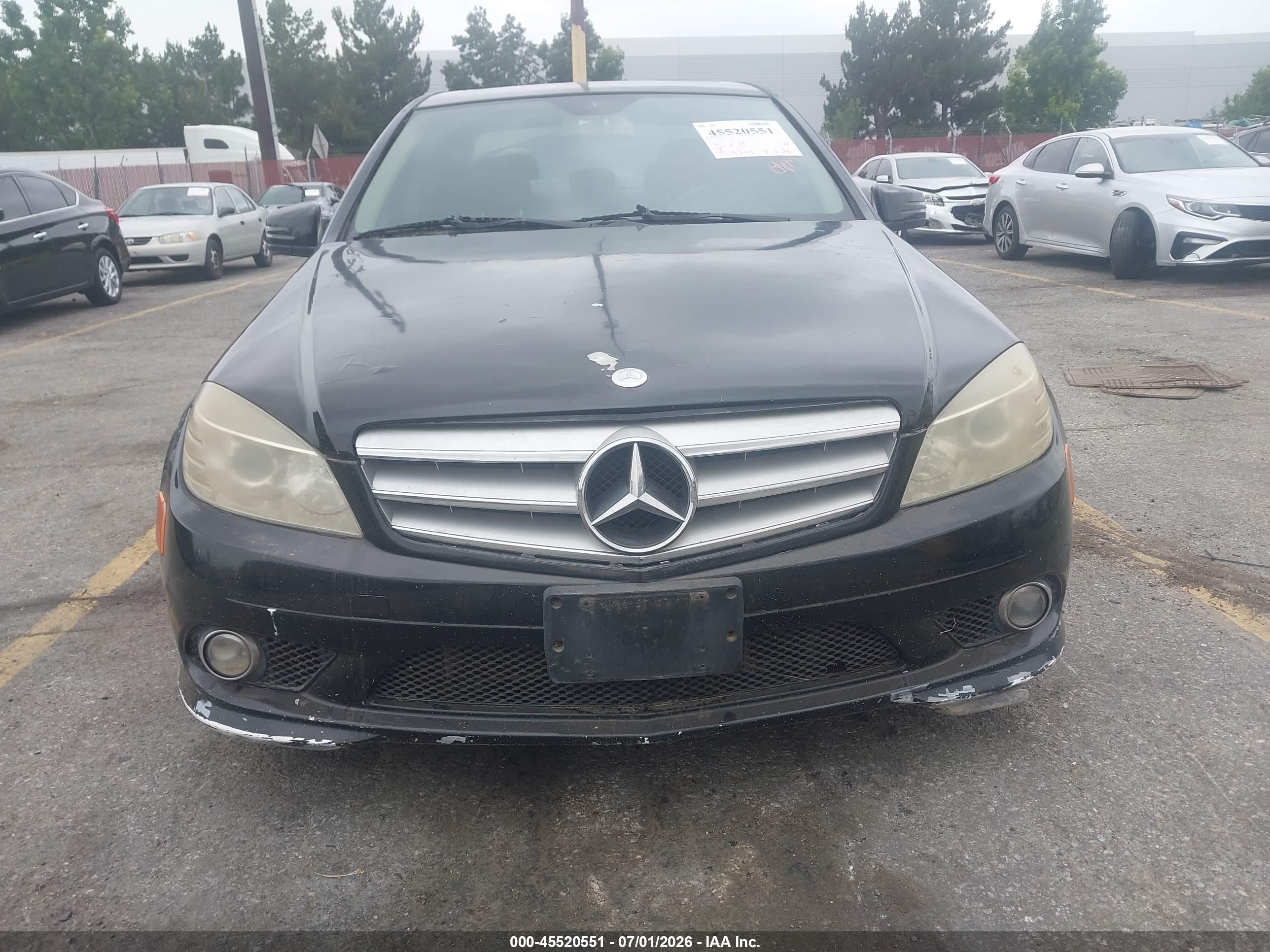 2010 Mercedes-benz C 300 Luxury/sport Black vin: WDDGF5EB8AF437205