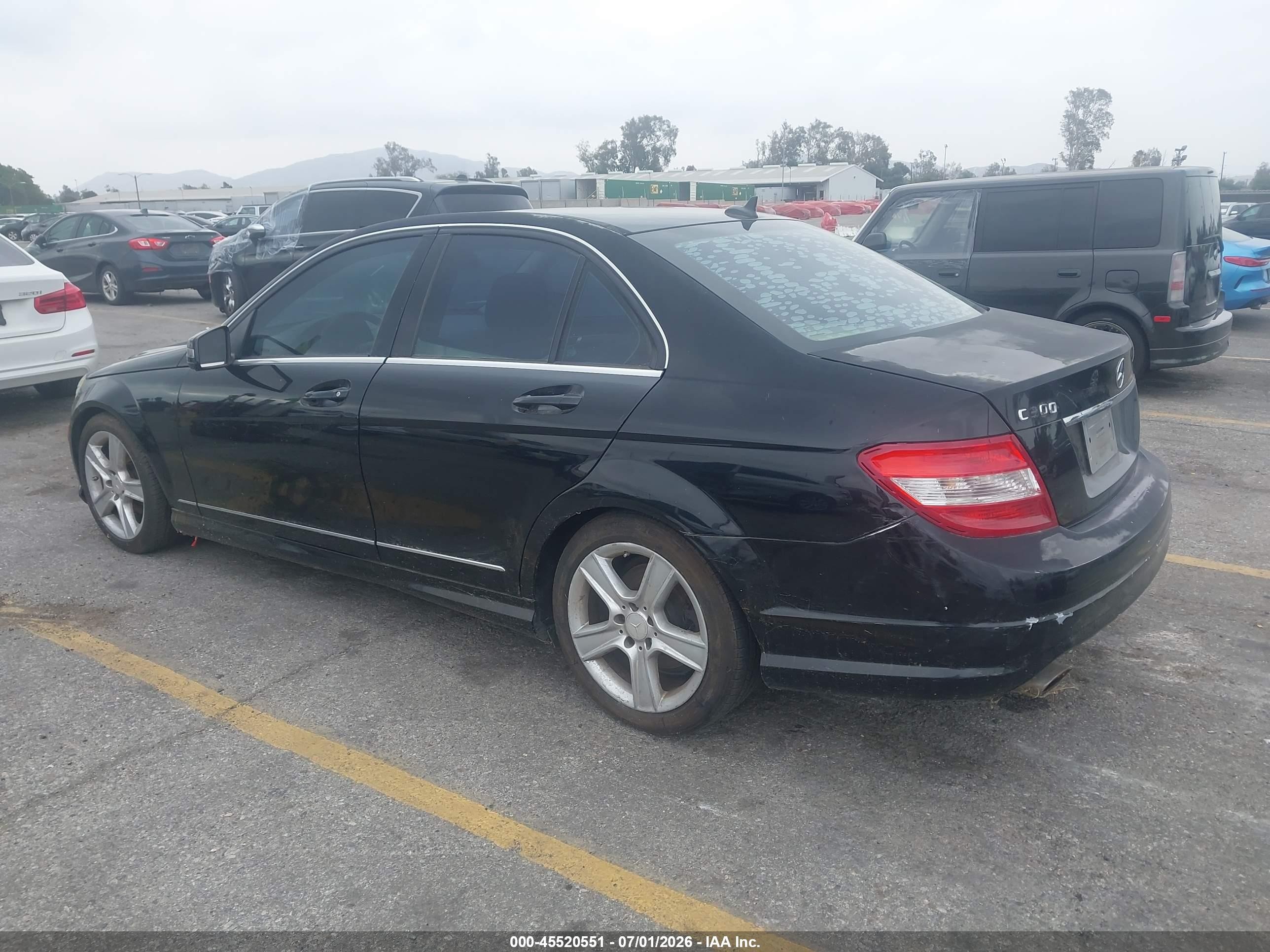 2010 Mercedes-benz C 300 Luxury/sport Black vin: WDDGF5EB8AF437205