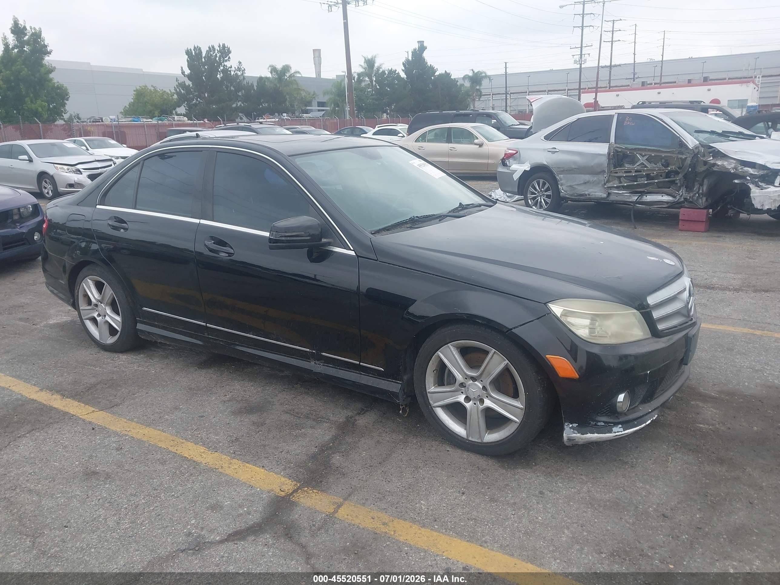 2010 Mercedes-benz C 300 Luxury/sport Black vin: WDDGF5EB8AF437205