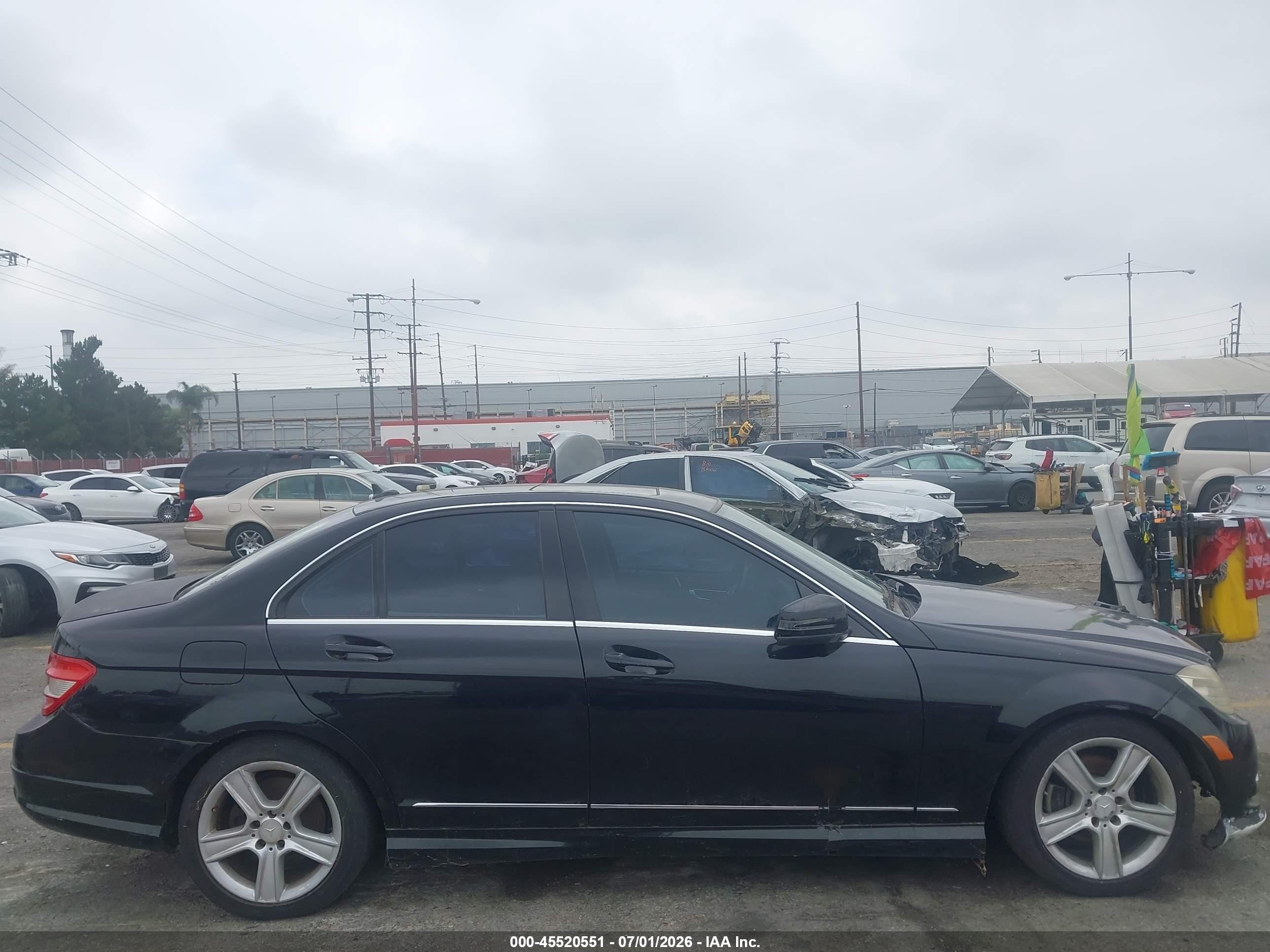 2010 Mercedes-benz C 300 Luxury/sport Black vin: WDDGF5EB8AF437205