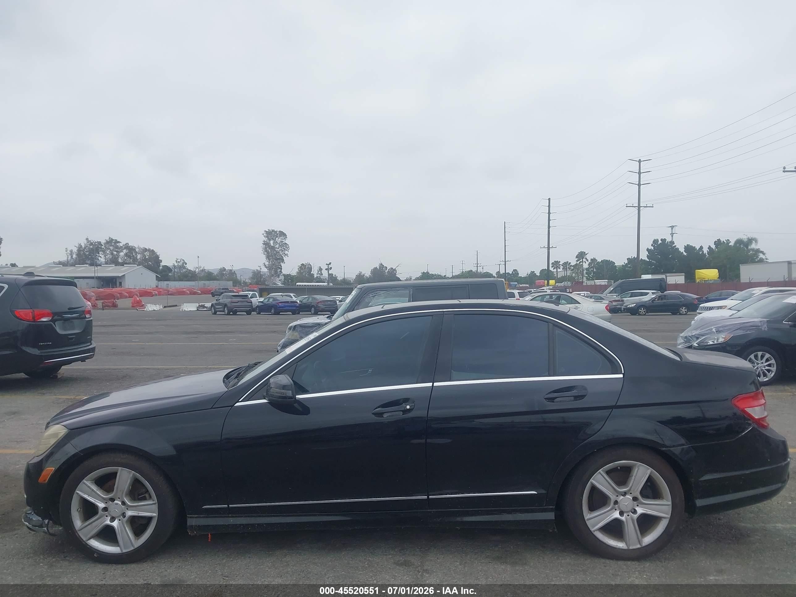 2010 Mercedes-benz C 300 Luxury/sport Black vin: WDDGF5EB8AF437205