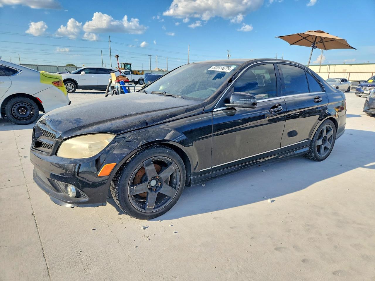 2010 Mercedes-benz C 300 Black vin: WDDGF5EB8AF439388
