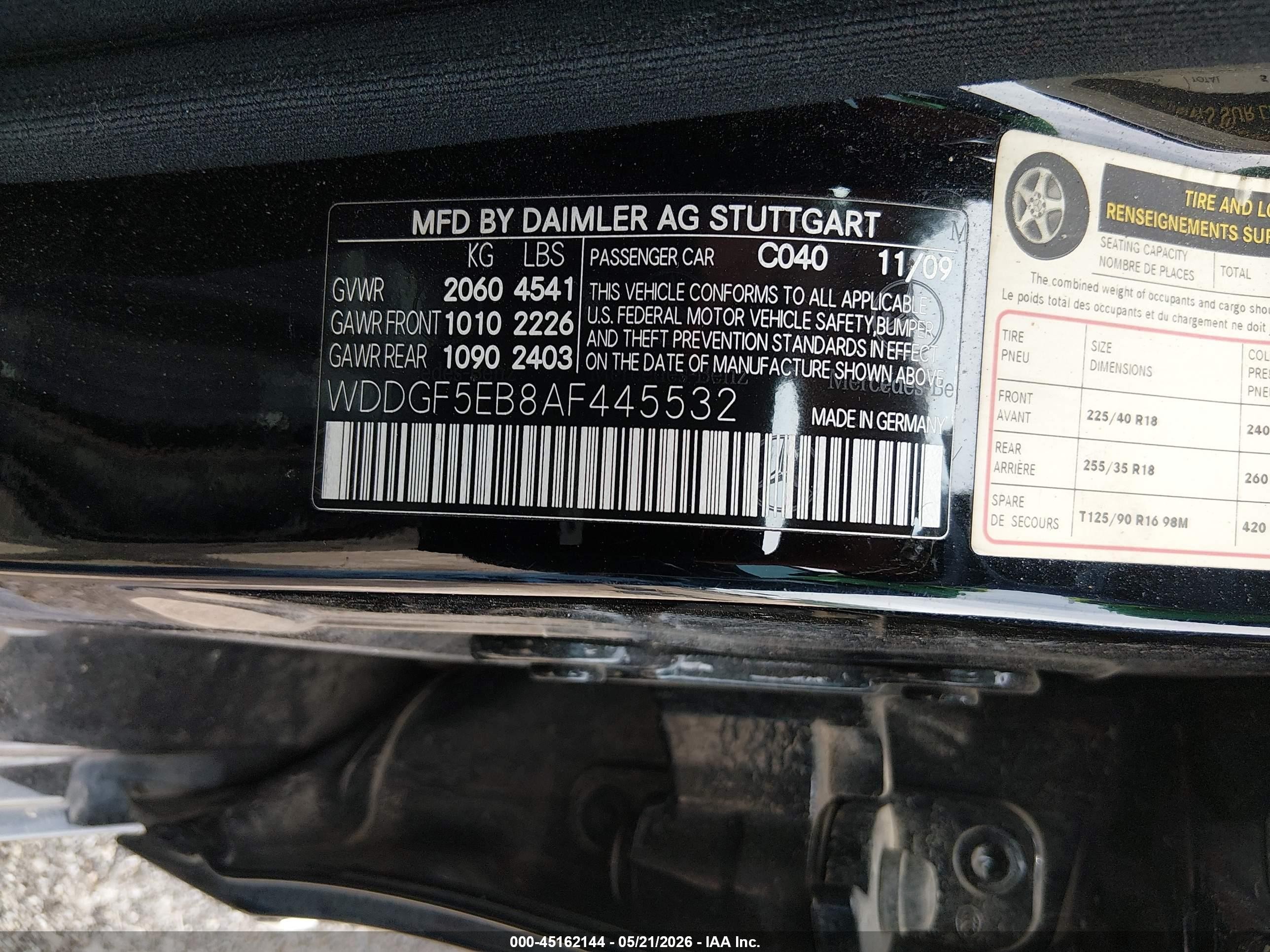 2010 Mercedes-benz C 300 Luxury/sport Black vin: WDDGF5EB8AF445532