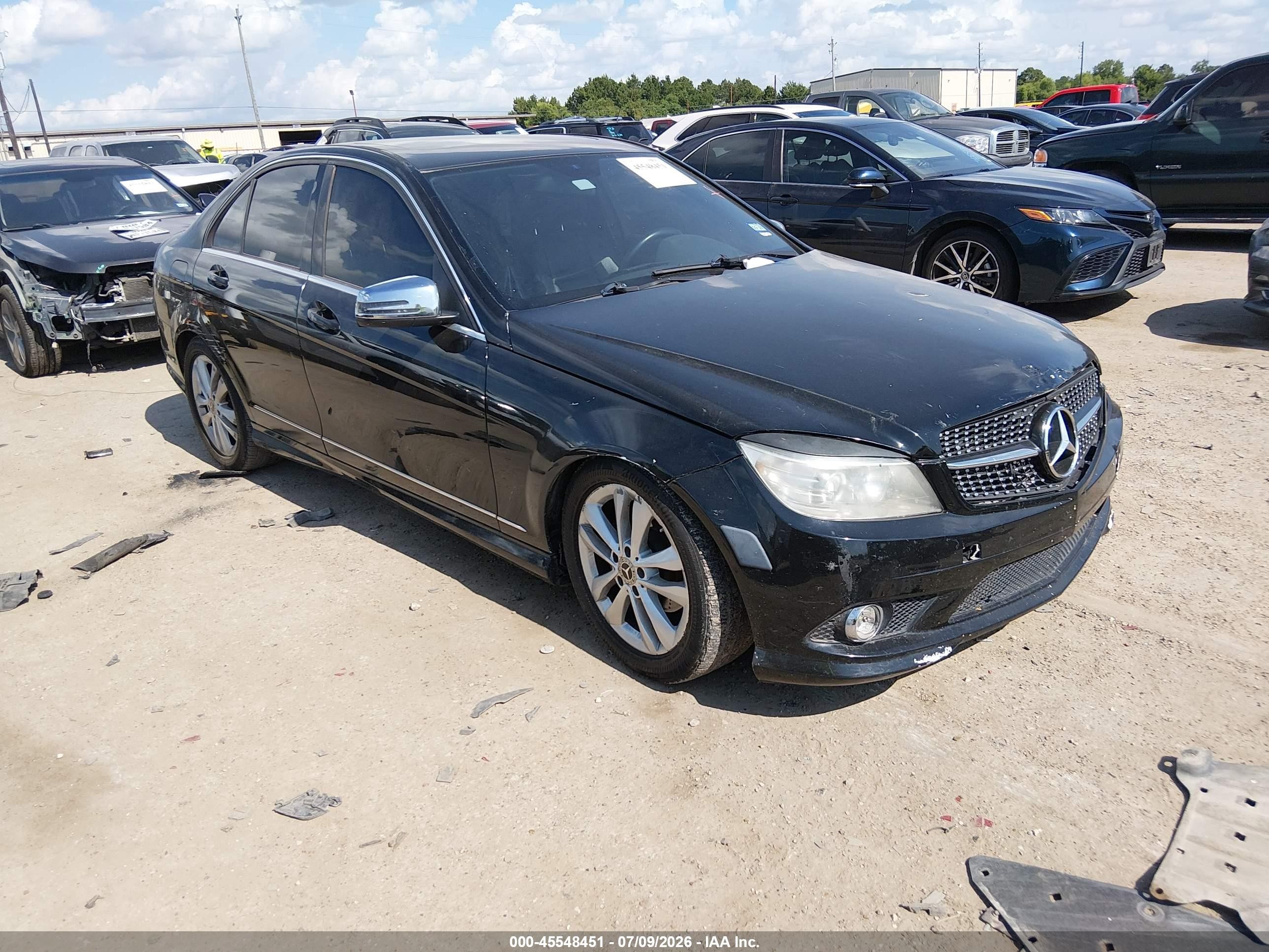 2010 Mercedes-benz C 300 Luxury/sport Black vin: WDDGF5EB8AR086696