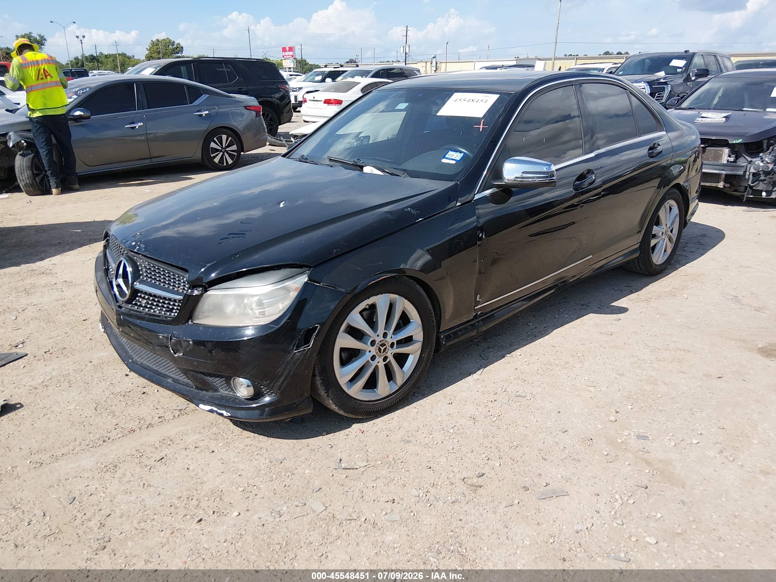 2010 Mercedes-benz C 300 Luxury/sport Black vin: WDDGF5EB8AR086696
