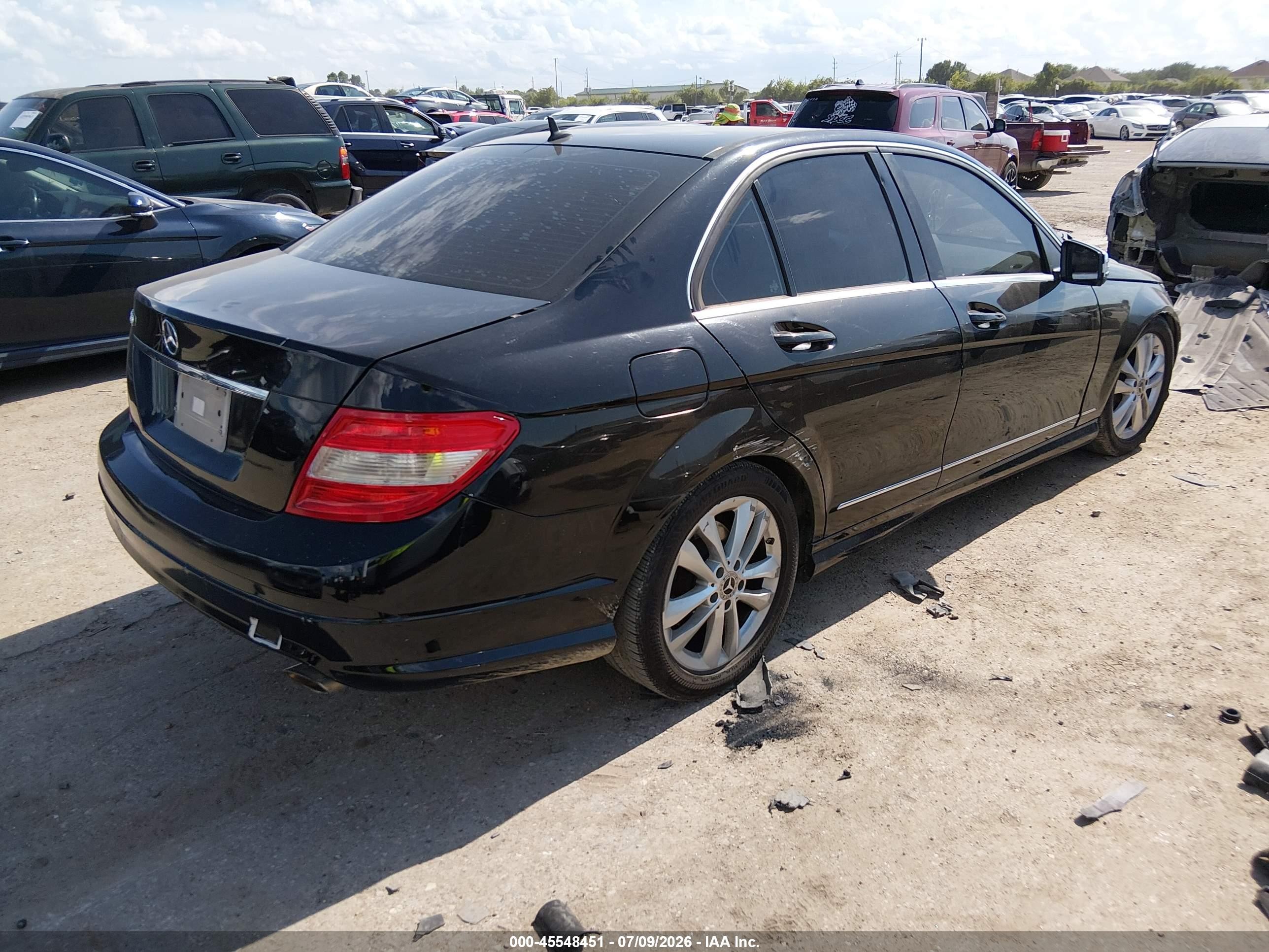 2010 Mercedes-benz C 300 Luxury/sport Black vin: WDDGF5EB8AR086696